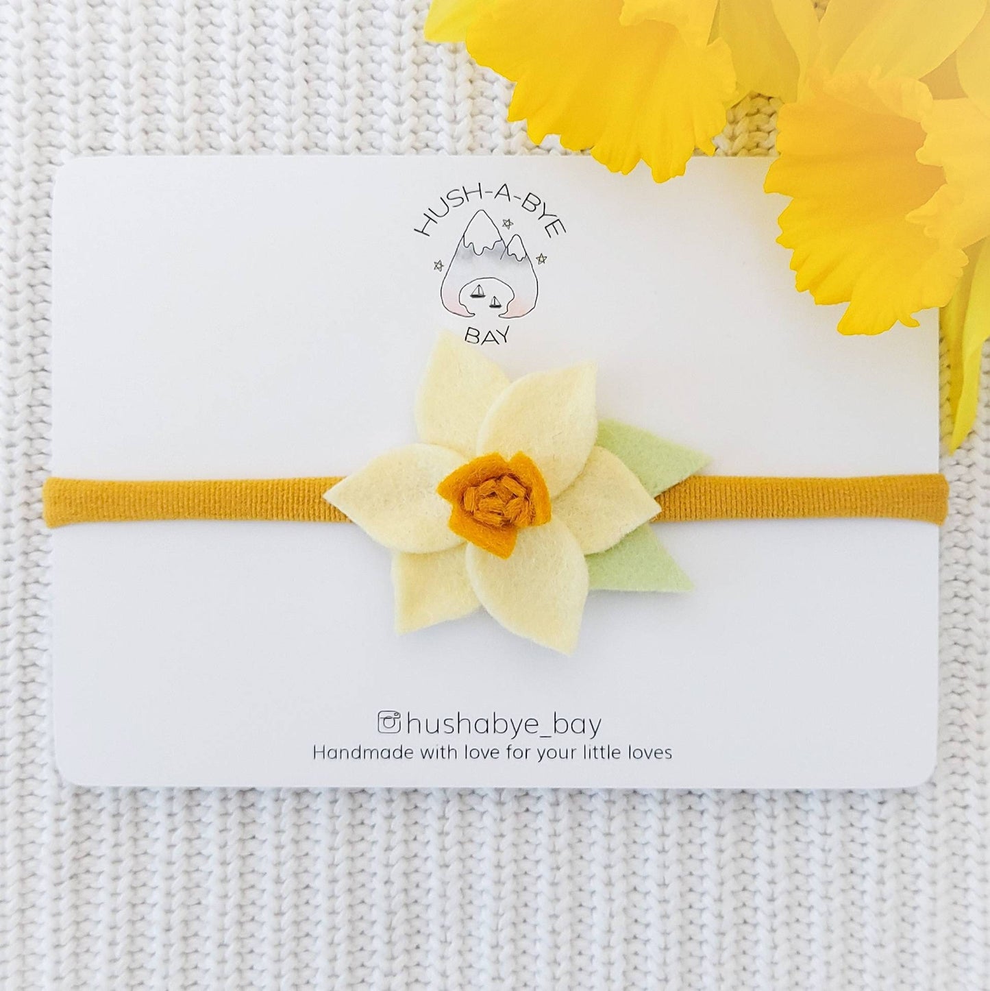 Daffodil Headband, Easter Headband, Baby Headband, Easter Baby Headband, Felt Daffodil, Flower Headband, Welsh, St Davids Day, World Cup