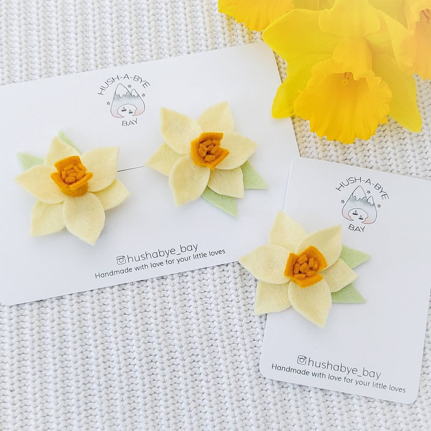 Daffodil Hair Clip, Easter Hair Clip, Baby Hair Clip, Toddler Hair Clip, Easter Gift, St Davids Day, Welsh