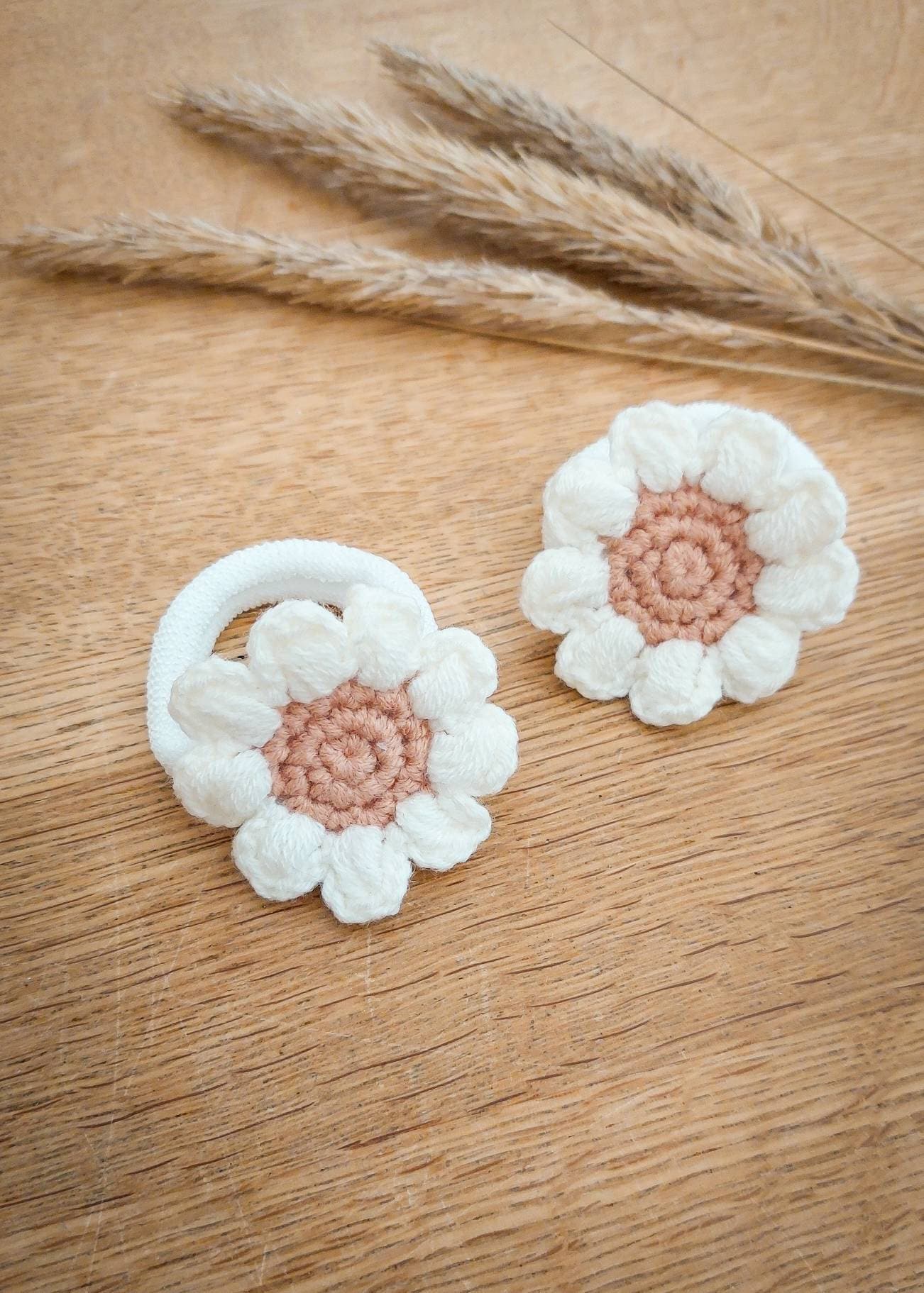 Flower Knitted Hair Ties
