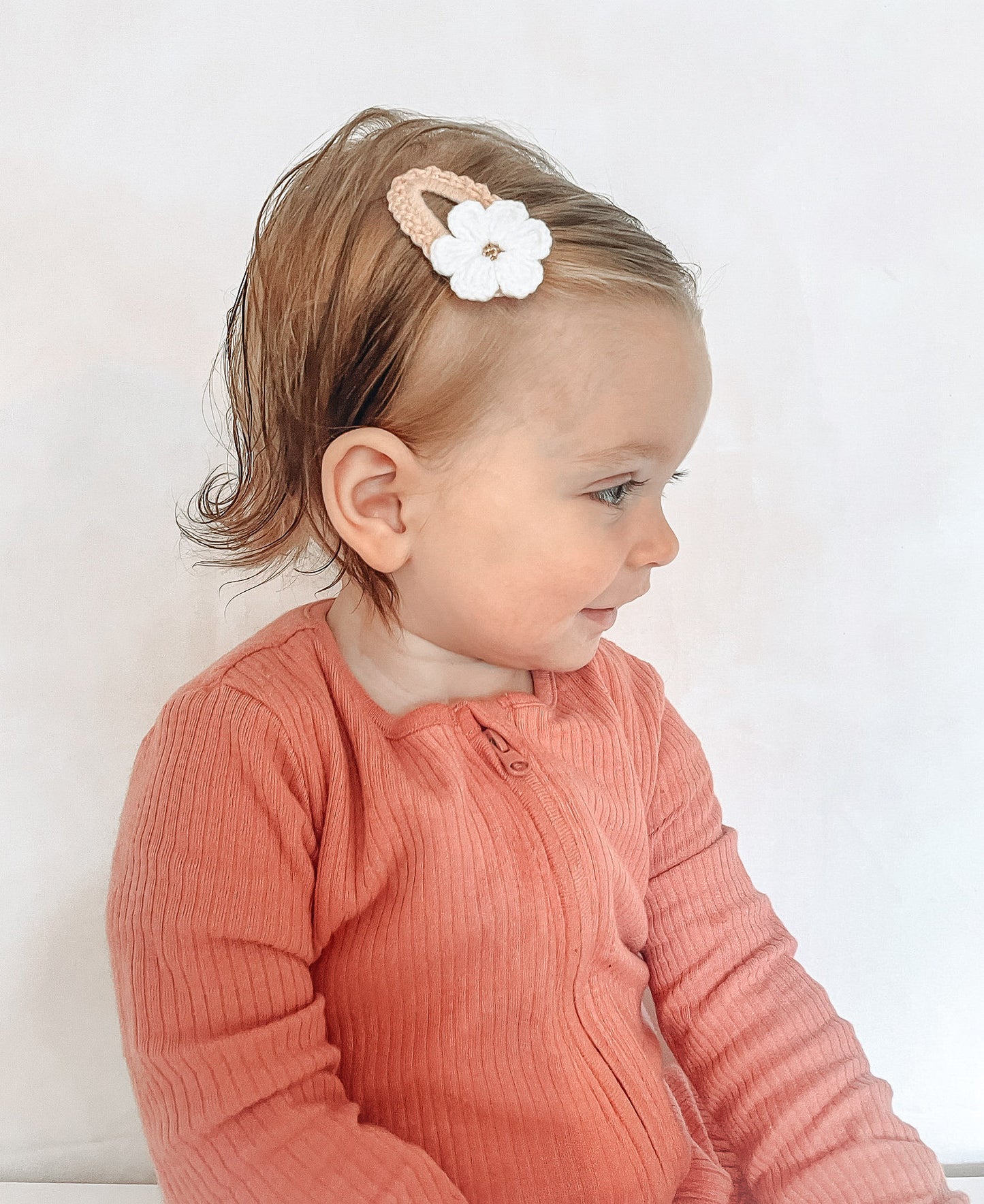 Flower Hair Clips, Knitted Hair Clips, Crochet Hair Clips, Girls Snap Clips, Toddler Hair Clips, Baby Hair Clips, Baby Snap Clips, Barrettes