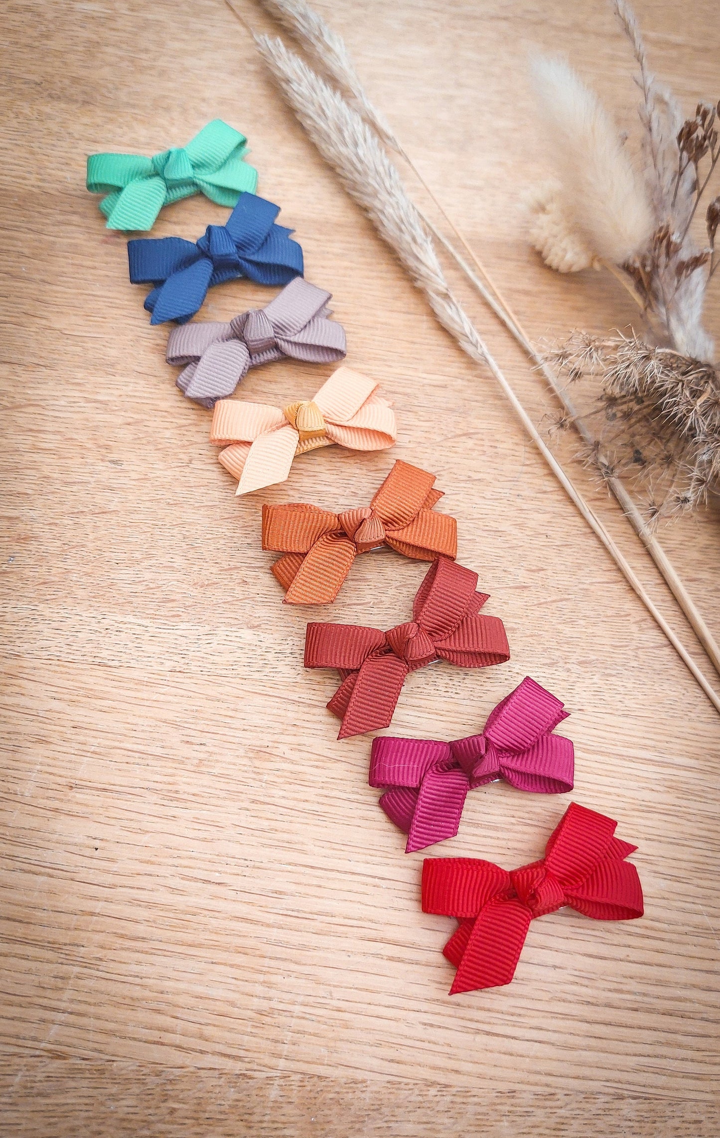 Baby Bows, Baby Hair Clips, Bow Snap Clips, Baby Fringe Clips, First Hair Bows, Toddler Hair Clips, Gentle Hair Clips, Mini Baby Bows - A/W