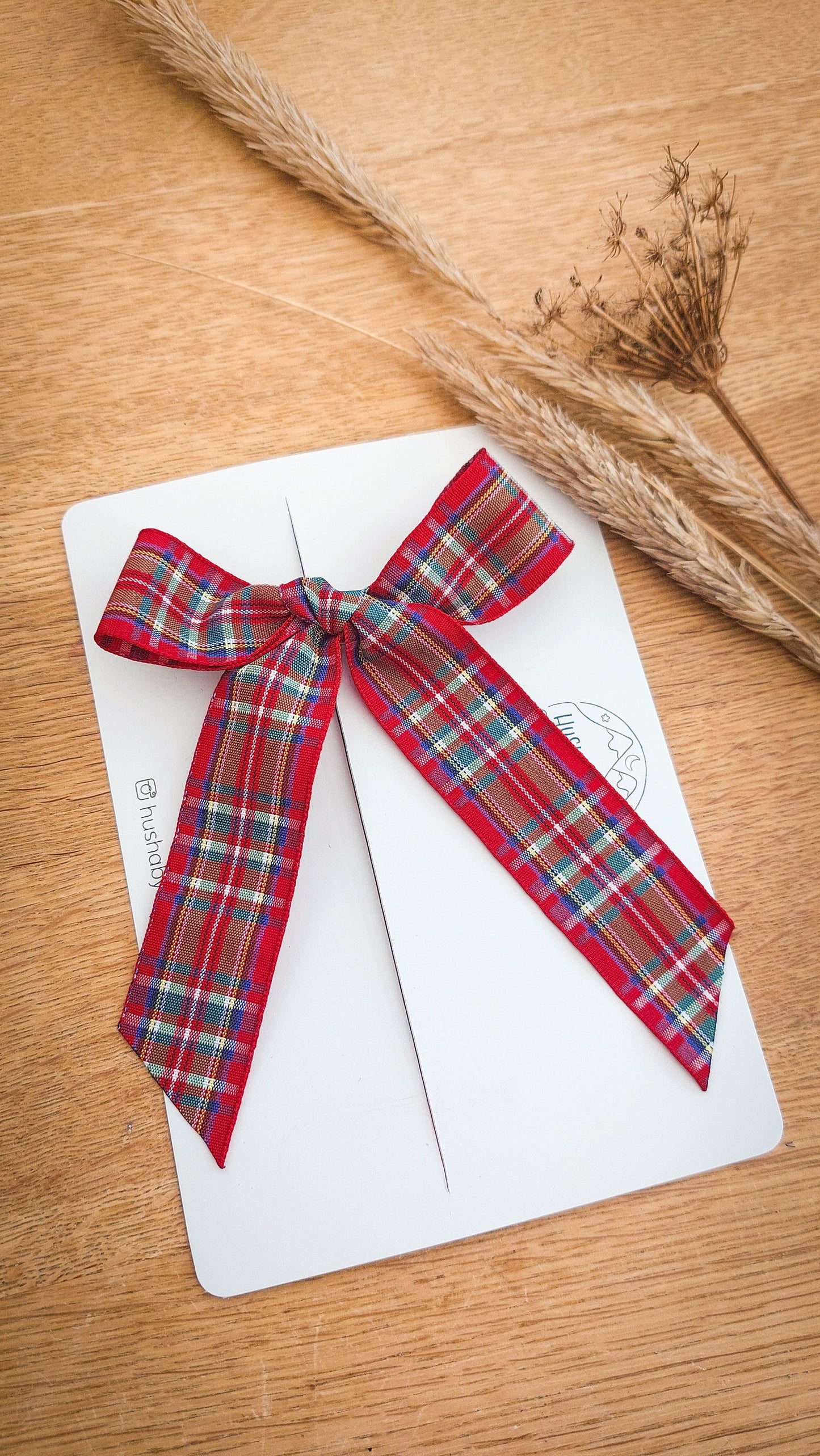 Tartan Hair Bow, Baby Hair Clips, Red Tartan Bow, Christmas Bow, Girls Bows, Green Tartan Bow, Longtail Bow, Toddler Bows, Toddler Hair Clip