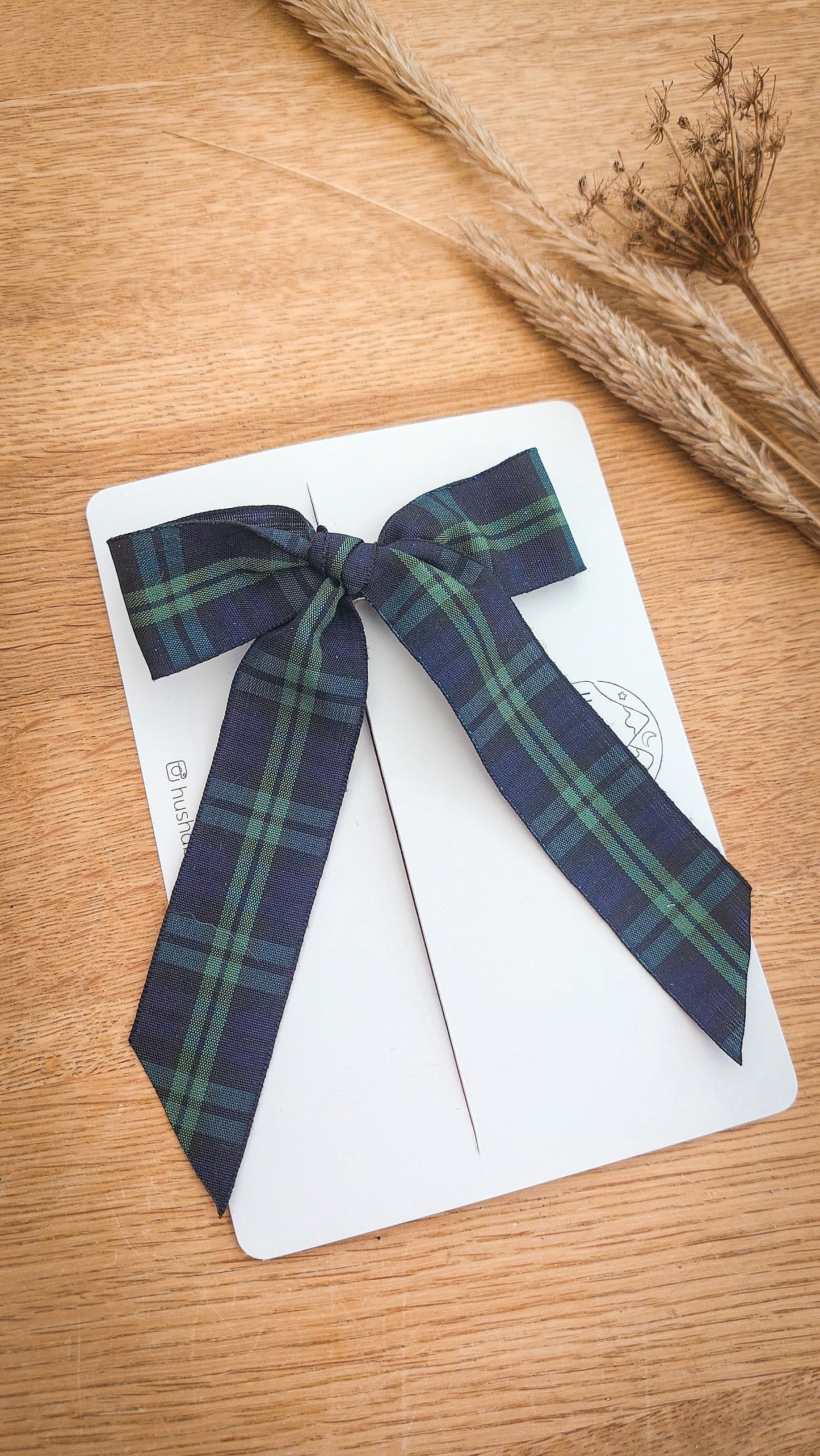 Tartan Hair Bow, Baby Hair Clips, Red Tartan Bow, Christmas Bow, Girls Bows, Green Tartan Bow, Longtail Bow, Toddler Bows, Toddler Hair Clip