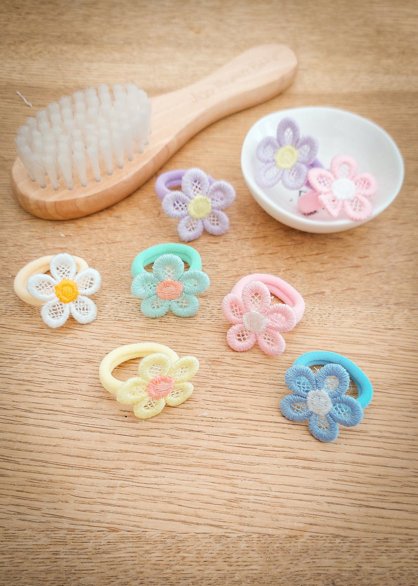 Pair of Baby Hair Ties, Toddler Hair Bands, Baby Hair Bands, Soft Hair Bobbles, Mini Hair Bands, Small Elastics, No Snag Bands