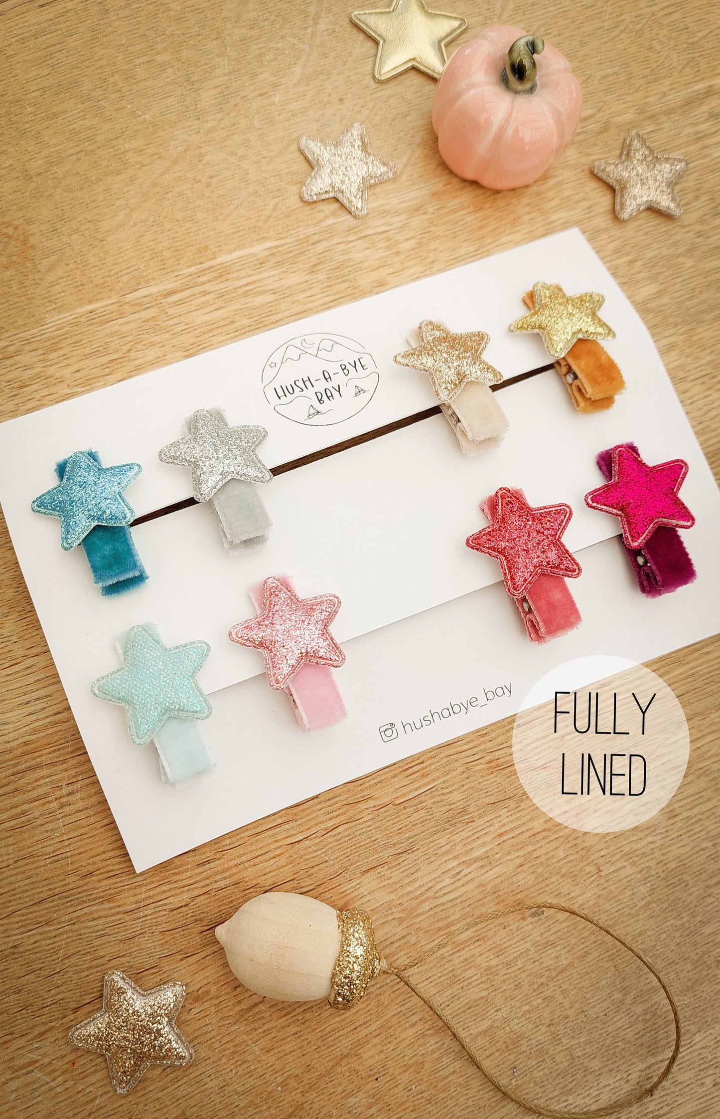 Star Hair Clips, Baby Hair Clips, Christmas Hair Clips, Velvet Hair Clips, Toddler Hair Clips, Star Fringe Clip, Glitter Clips, Fully Lined