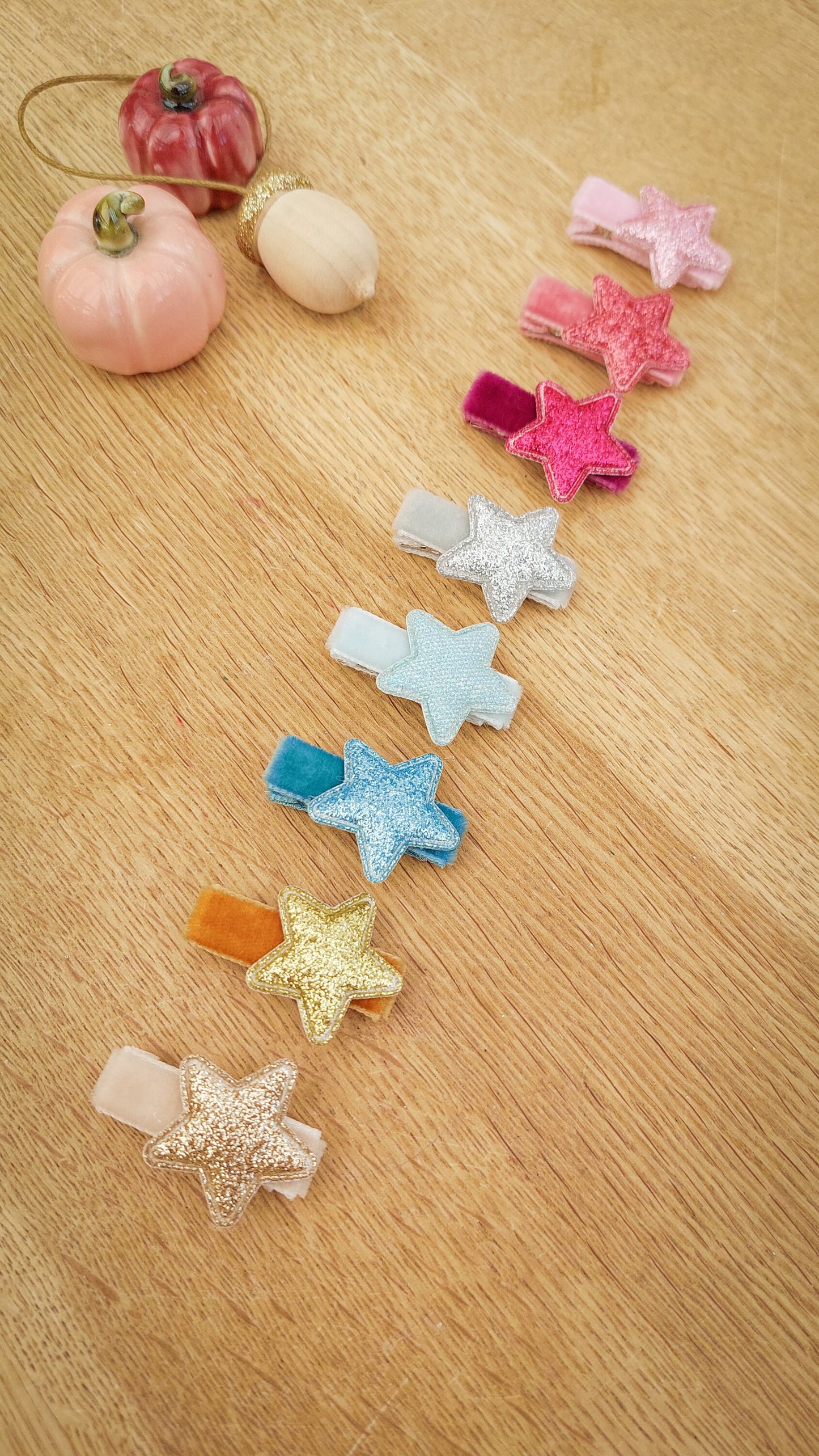 Star Hair Clips, Baby Hair Clips, Christmas Hair Clips, Velvet Hair Clips, Toddler Hair Clips, Star Fringe Clip, Glitter Clips, Fully Lined