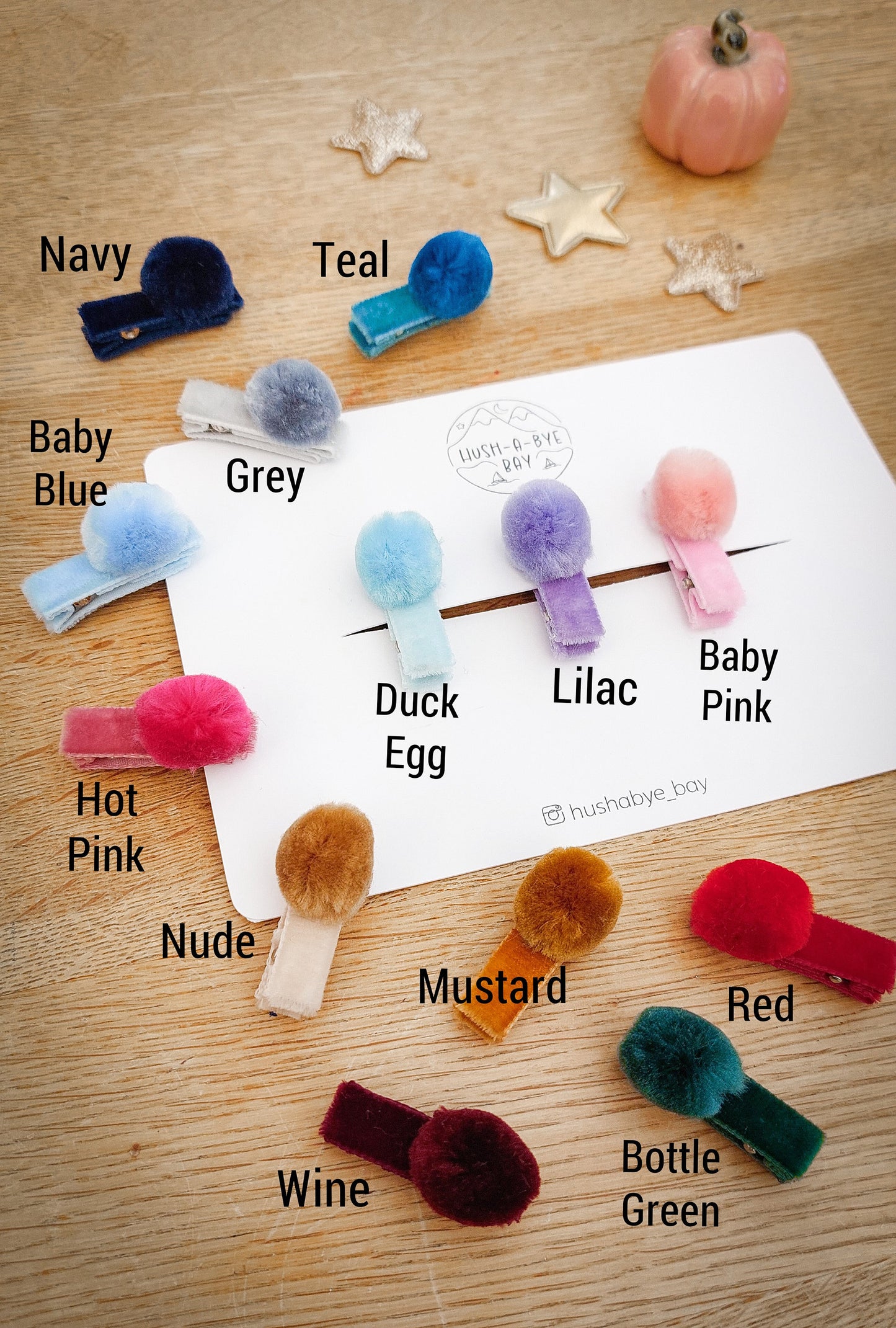 Pom Pom Hair Clips, Baby Hair Clips, Christmas Hair Clips, Velvet Hair Clips, Toddler Hair Clips, Baby Fringe Clip, Fully Lined Hair Clips