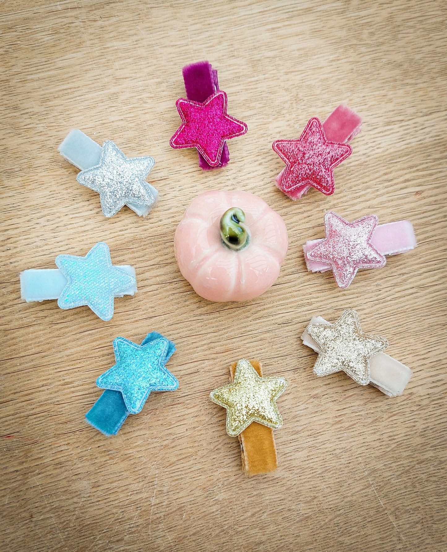 Star Hair Clips, Baby Hair Clips, Christmas Hair Clips, Velvet Hair Clips, Toddler Hair Clips, Star Fringe Clip, Glitter Clips, Fully Lined