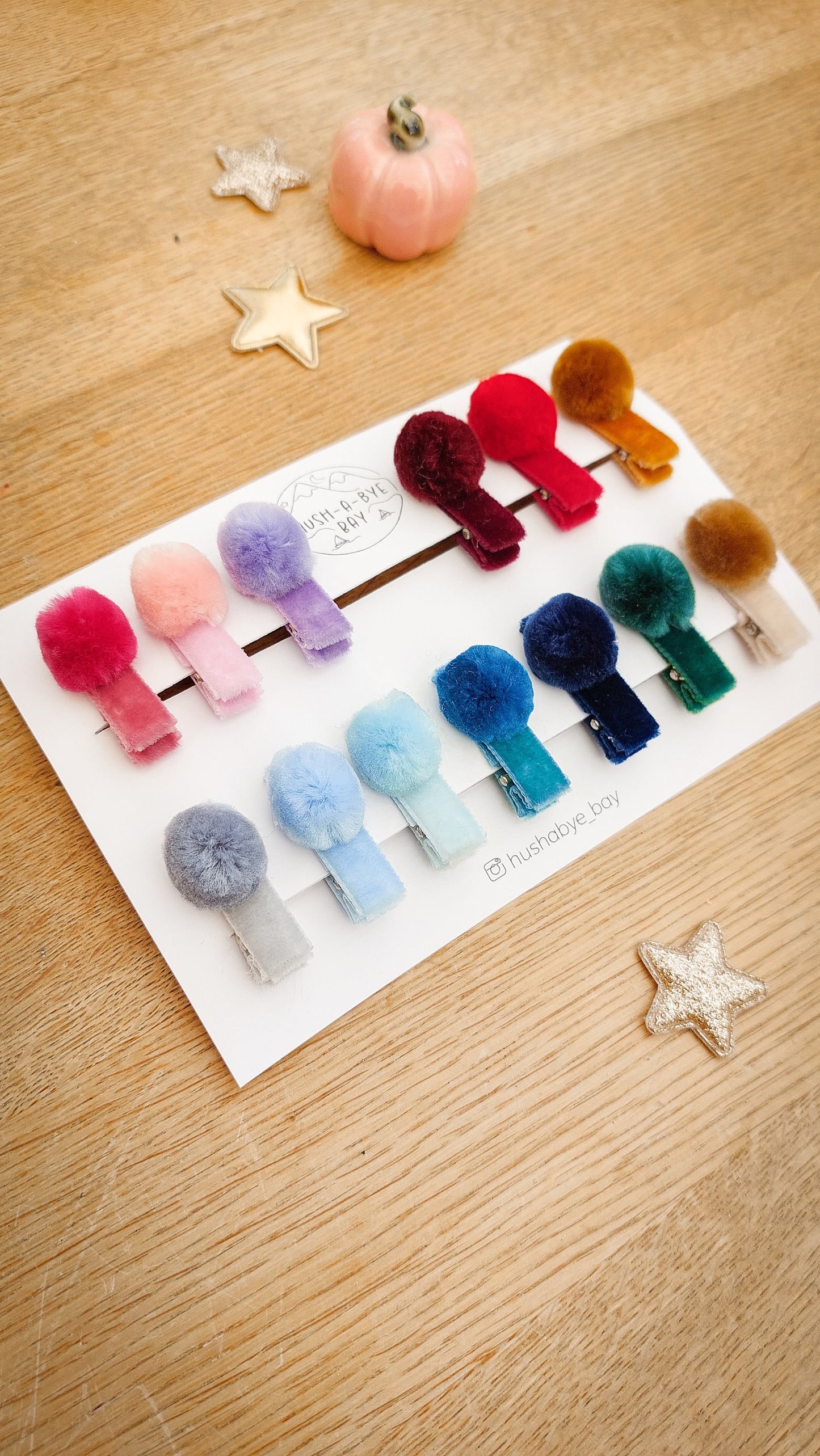 Pom Pom Hair Clips, Baby Hair Clips, Christmas Hair Clips, Velvet Hair Clips, Toddler Hair Clips, Baby Fringe Clip, Fully Lined Hair Clips