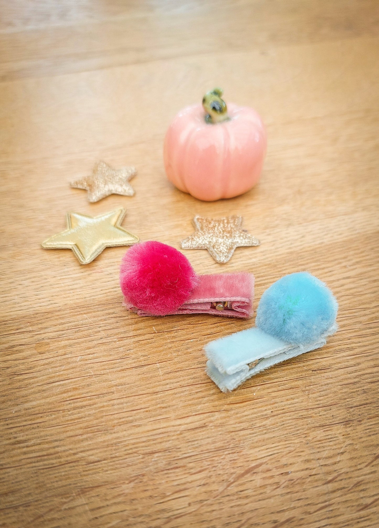 Pom Pom Hair Clips, Baby Hair Clips, Christmas Hair Clips, Velvet Hair Clips, Toddler Hair Clips, Baby Fringe Clip, Fully Lined Hair Clips