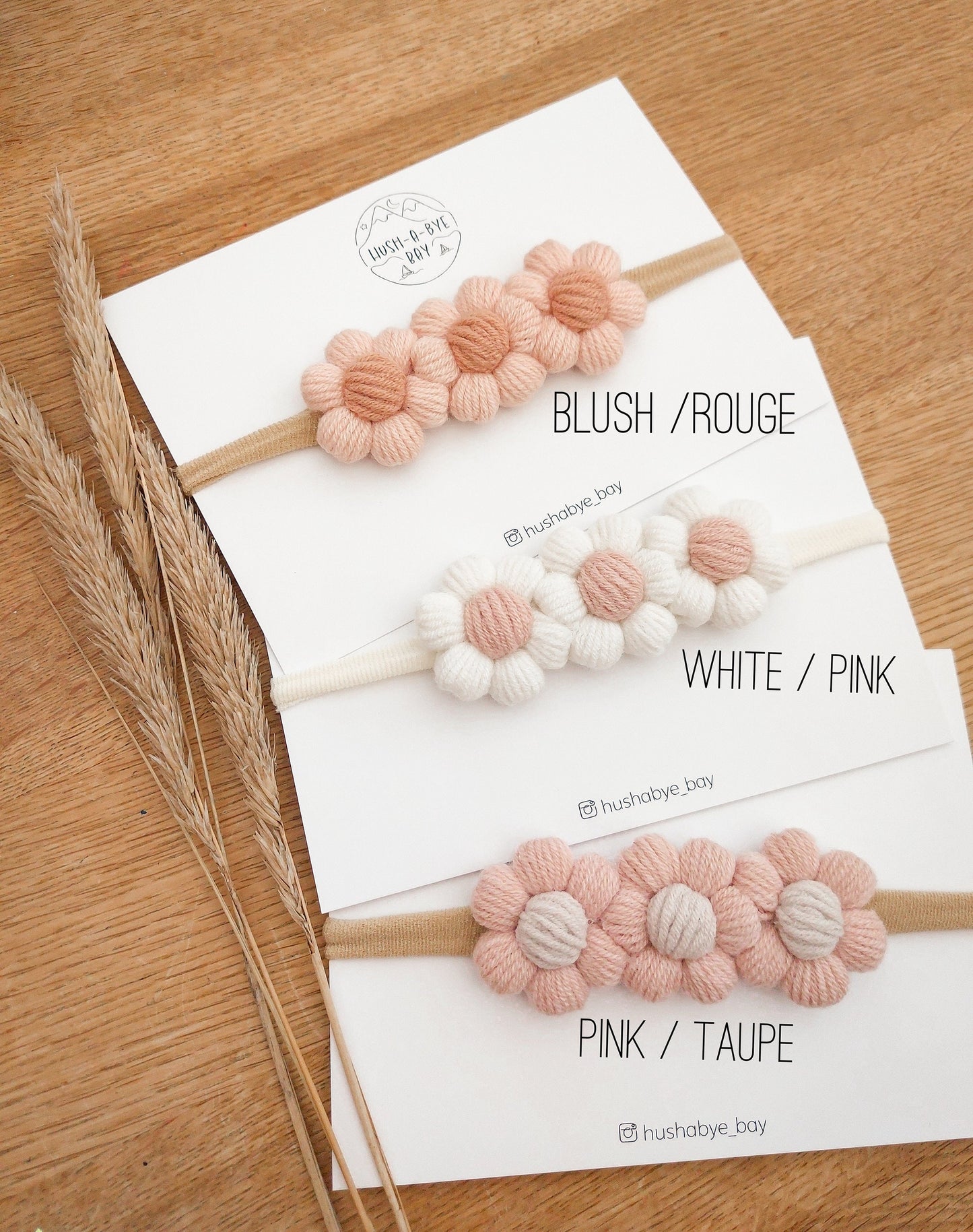 Flower Baby Headband, Newborn Headbands, Flower Crown, Toddler Headbands, Knitted Flower Headband, Baby Hair Accessories, Skinny Headbands