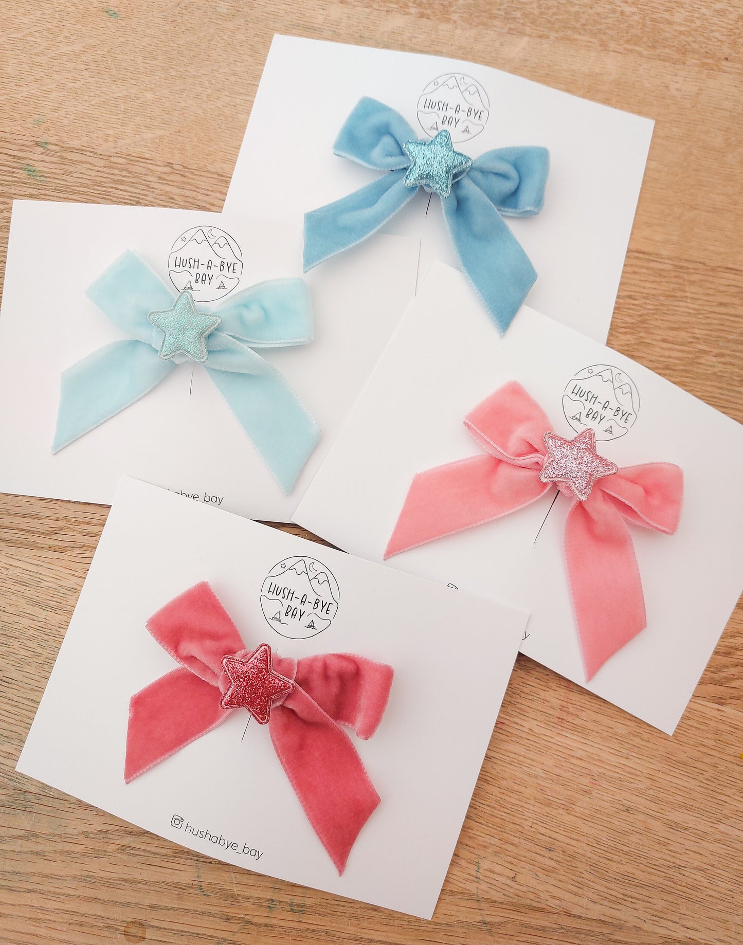 Christmas Hair Bows, Festive Hair Clips, Star Bows, Pink Bow, Christmas Hair Accessories, Toddler Bows, Baby Hair Clip, Stocking Filler Gift