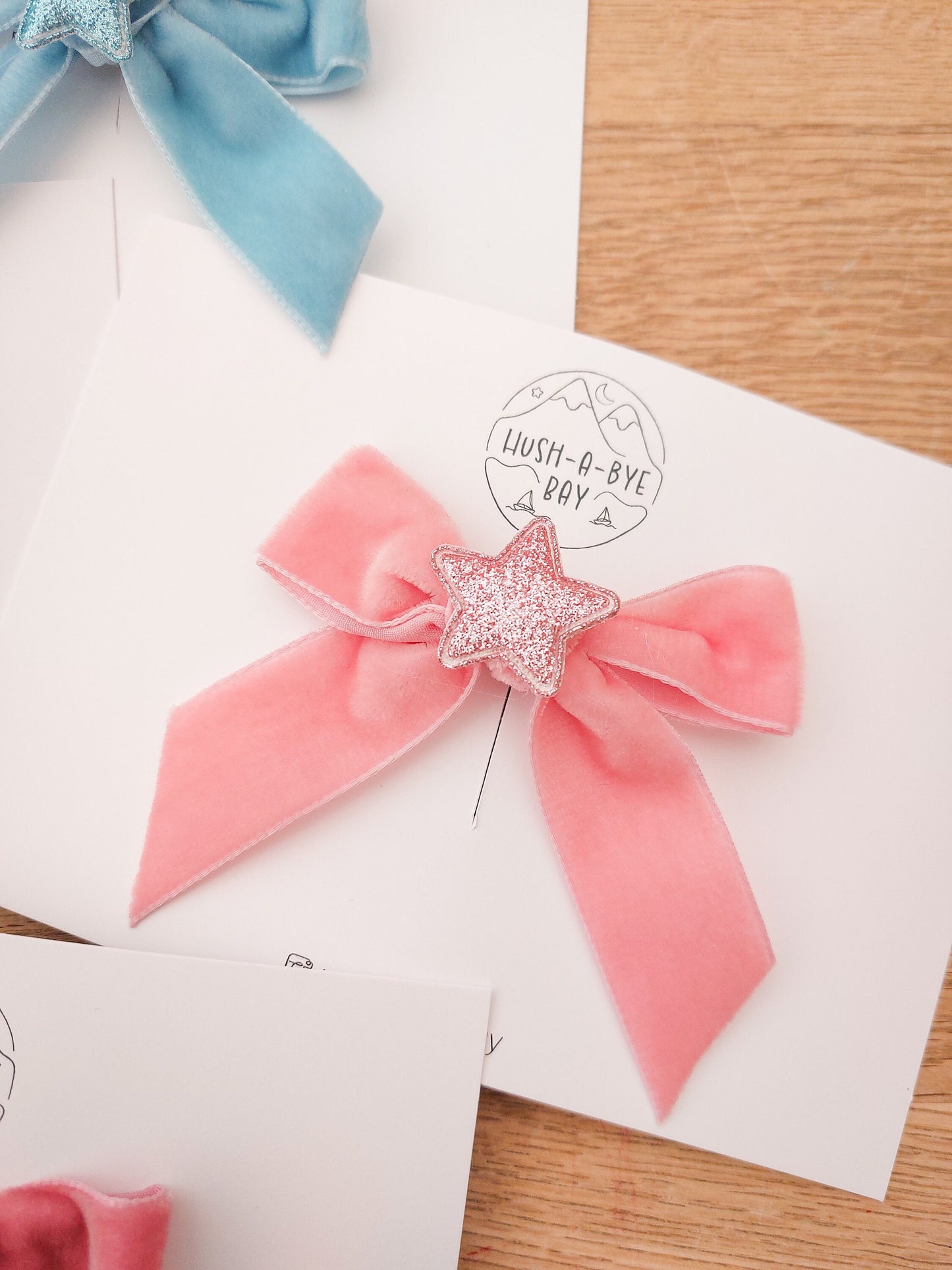 Christmas Hair Bows, Festive Hair Clips, Star Bows, Pink Bow, Christmas Hair Accessories, Toddler Bows, Baby Hair Clip, Stocking Filler Gift