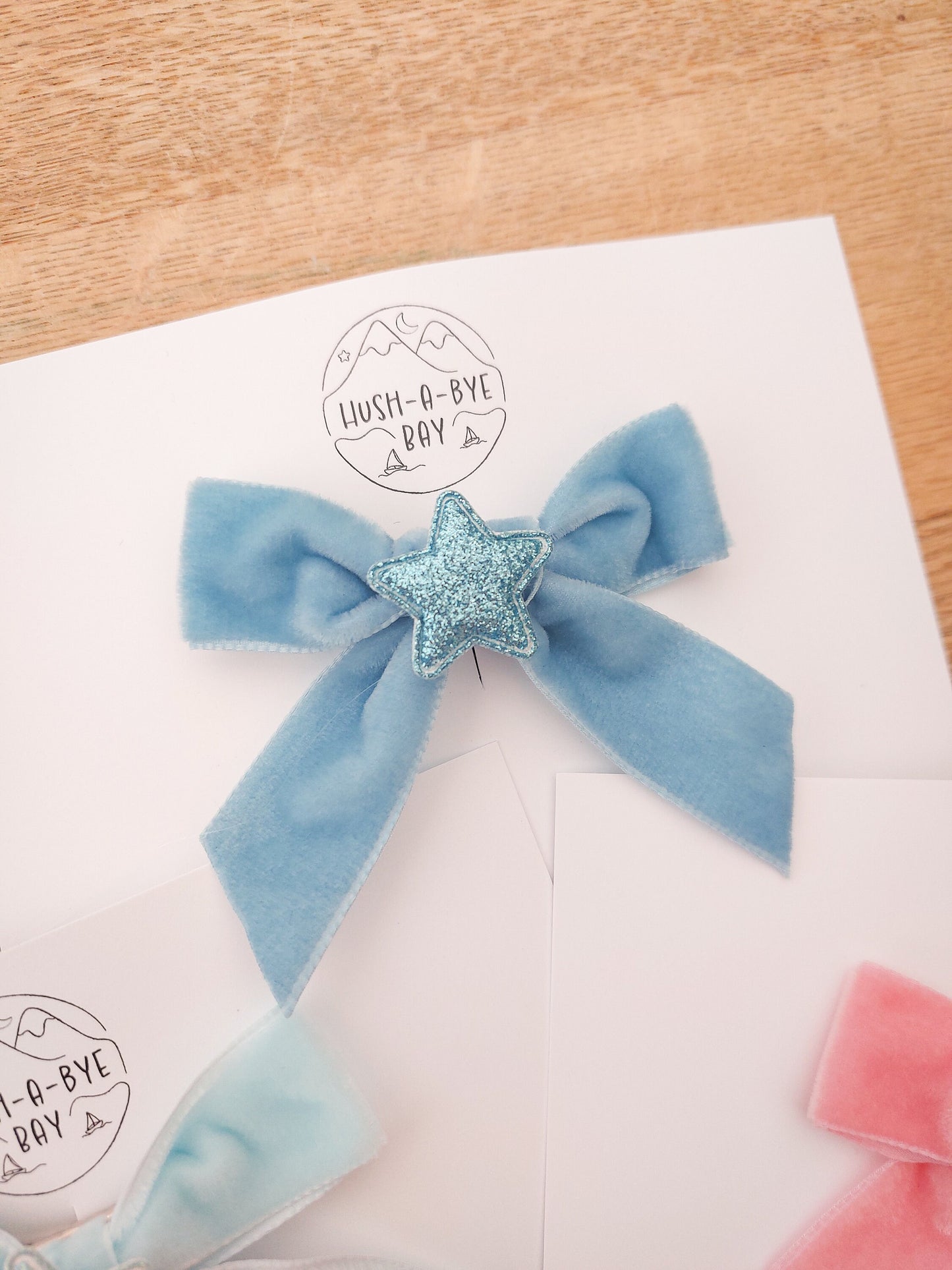 Christmas Hair Bows, Festive Hair Clips, Star Bows, Pink Bow, Christmas Hair Accessories, Toddler Bows, Baby Hair Clip, Stocking Filler Gift