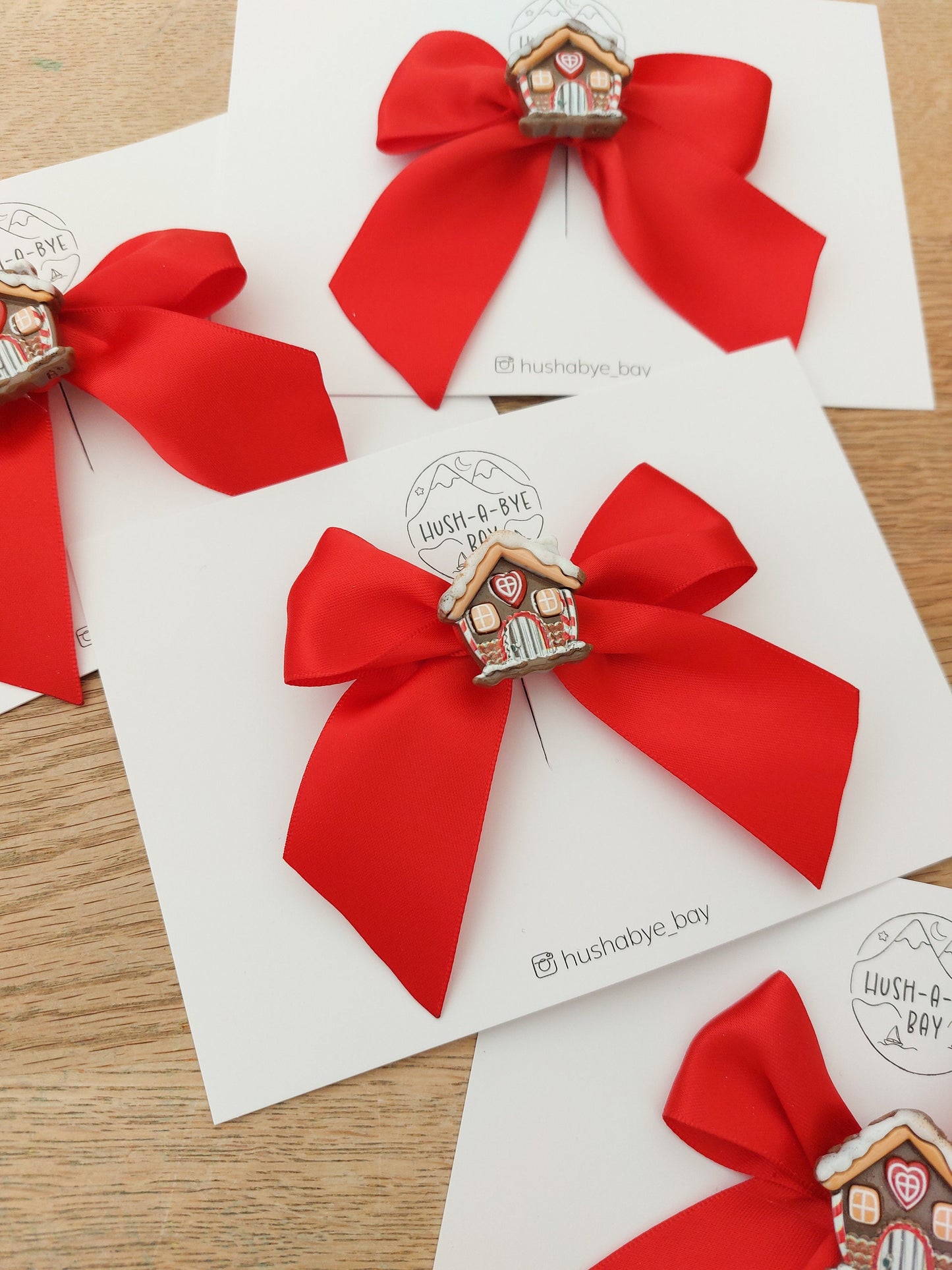 Christmas Hair Bows, Festive Hair Clips, Red Satin Bow, Christmas Hair Accessories, Toddler Bows, Baby Hair Clip, Stocking Filler Gift
