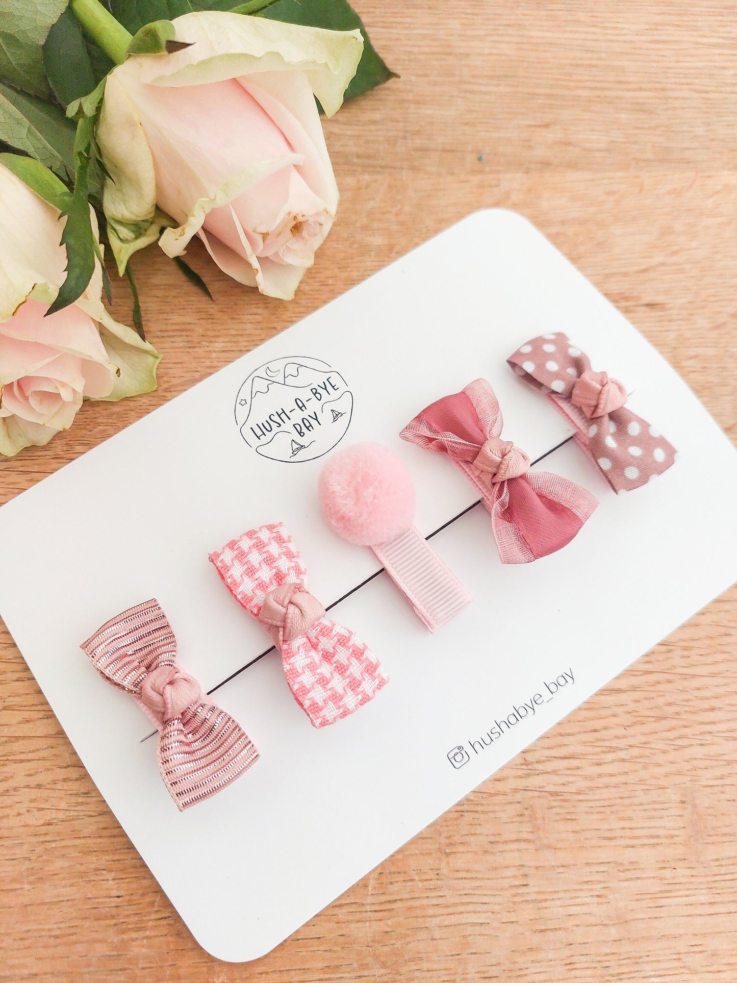 Pink Baby Bows, Hair Clips, Fully Lined Clips, Baby Fringe Clips, First Hair Clips, Toddler Hair Clips, Gentle Hair Clips, Fully Lined Bows