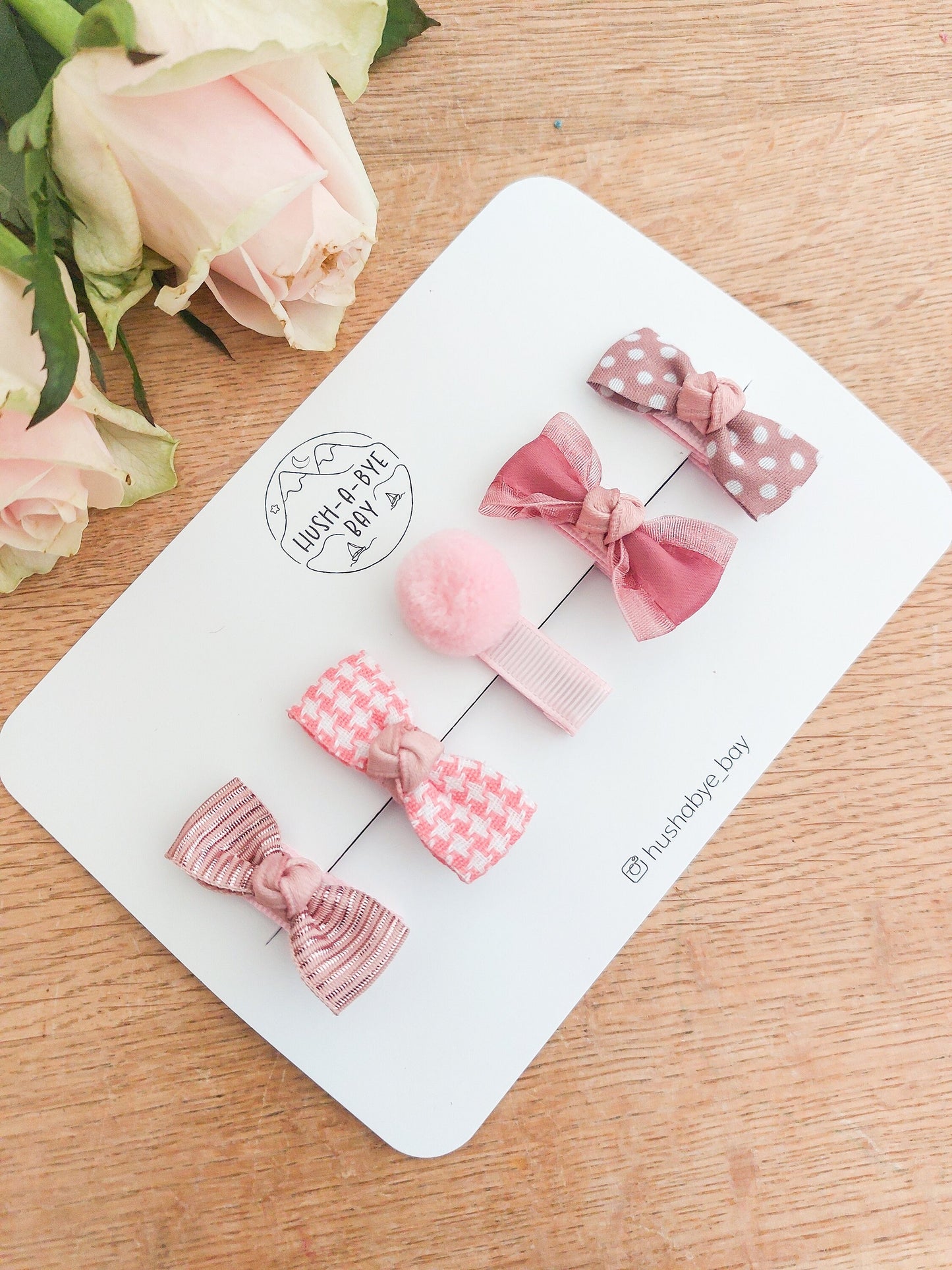Pink Baby Bows, Hair Clips, Fully Lined Clips, Baby Fringe Clips, First Hair Clips, Toddler Hair Clips, Gentle Hair Clips, Fully Lined Bows