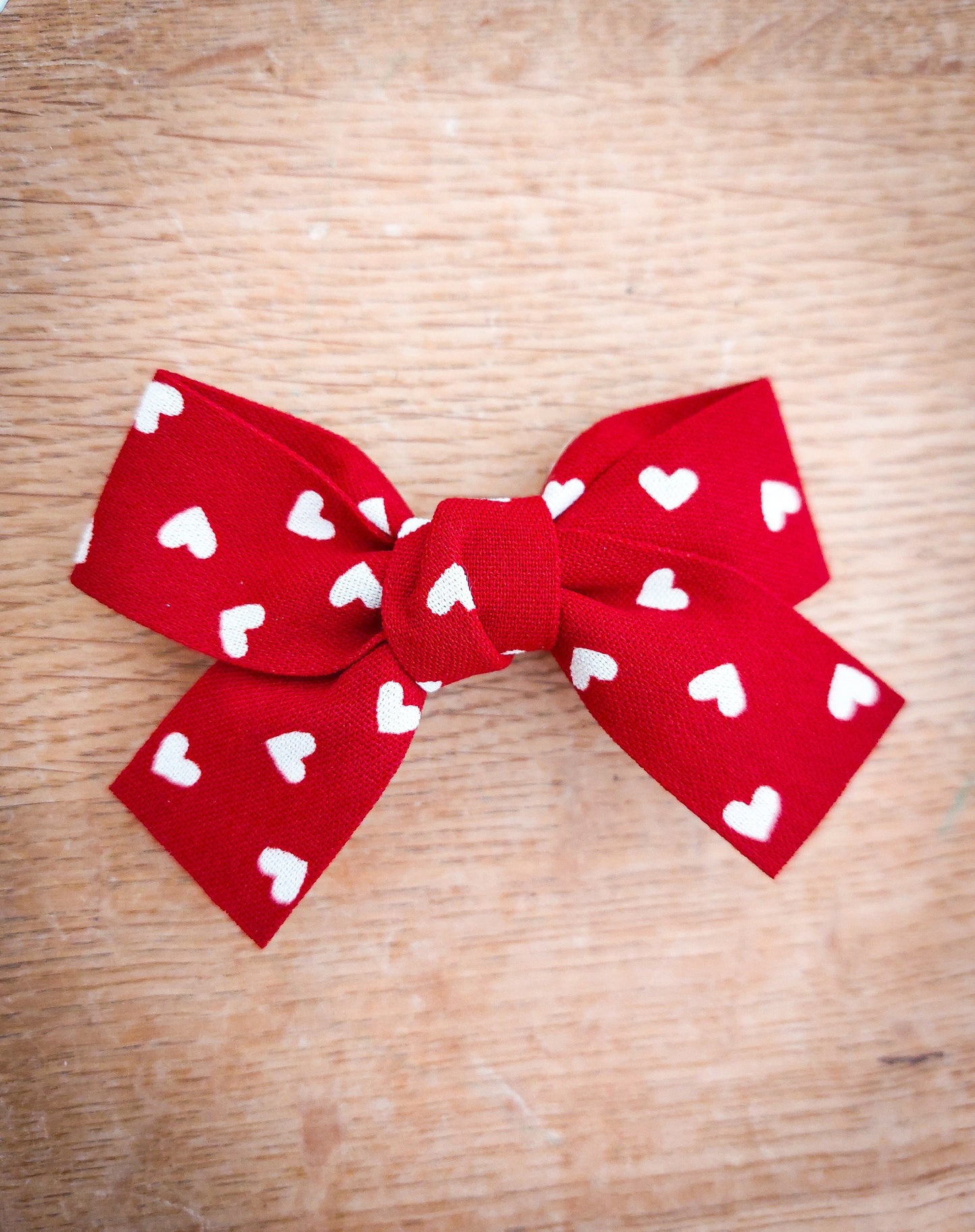 Valentines Bow, Valentines Hair Clip, Valentines gift for girls, Red Heart Hair Bow, Red Bow, Toddler Hair Clips, Baby Hair Clips, Baby Bow