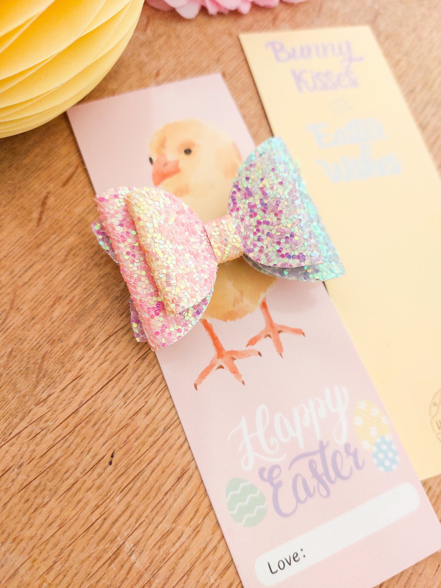 Easter Gift, Easter Basket Filler, Easter Hair Clip, Easter Bow, Girls Easter Gift, Easter Card, Bunny Gift, Easter Basket, Easter Present