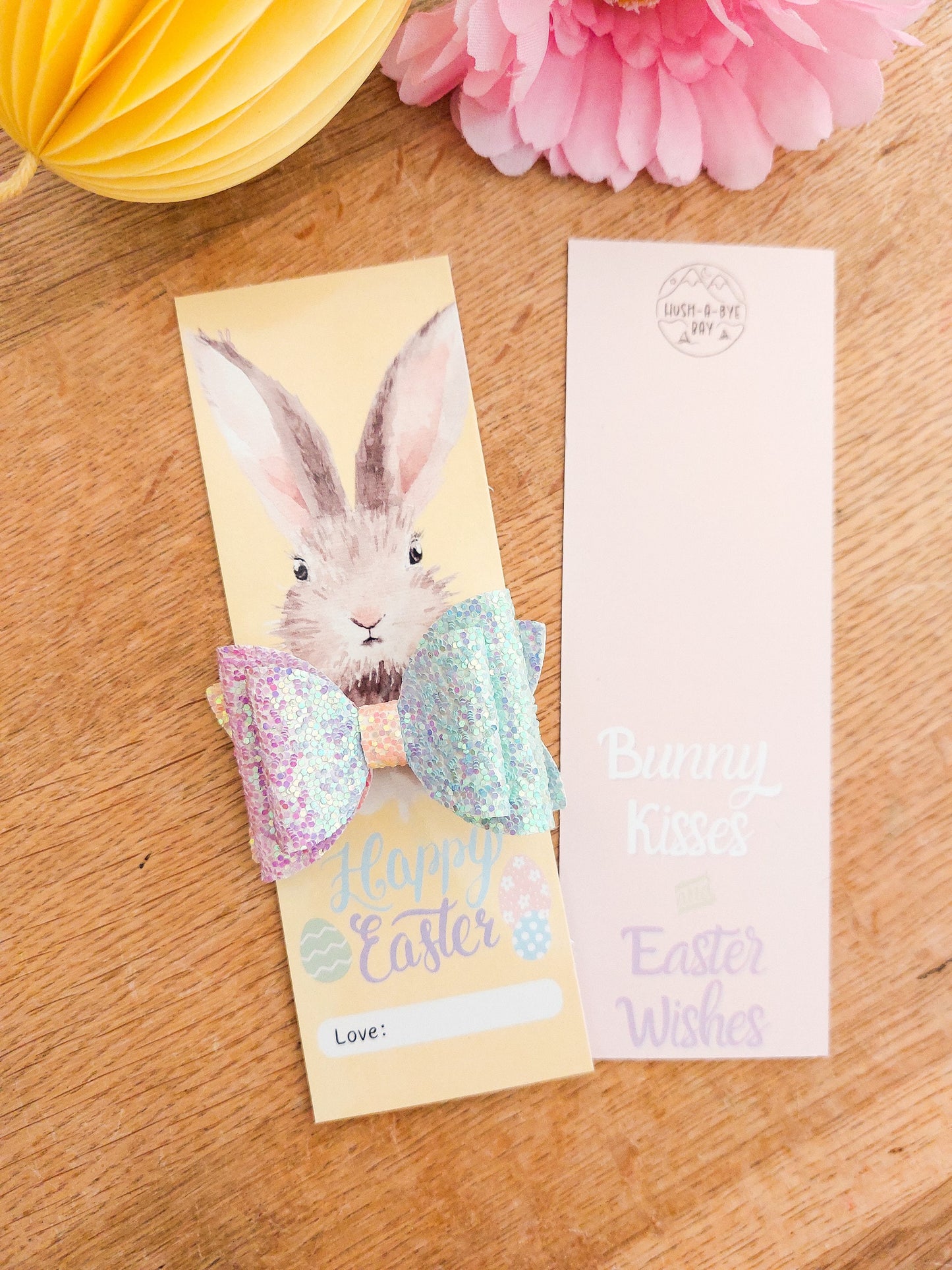 Easter Gift, Easter Basket Filler, Easter Hair Clip, Easter Bow, Girls Easter Gift, Easter Card, Bunny Gift, Easter Basket, Easter Present