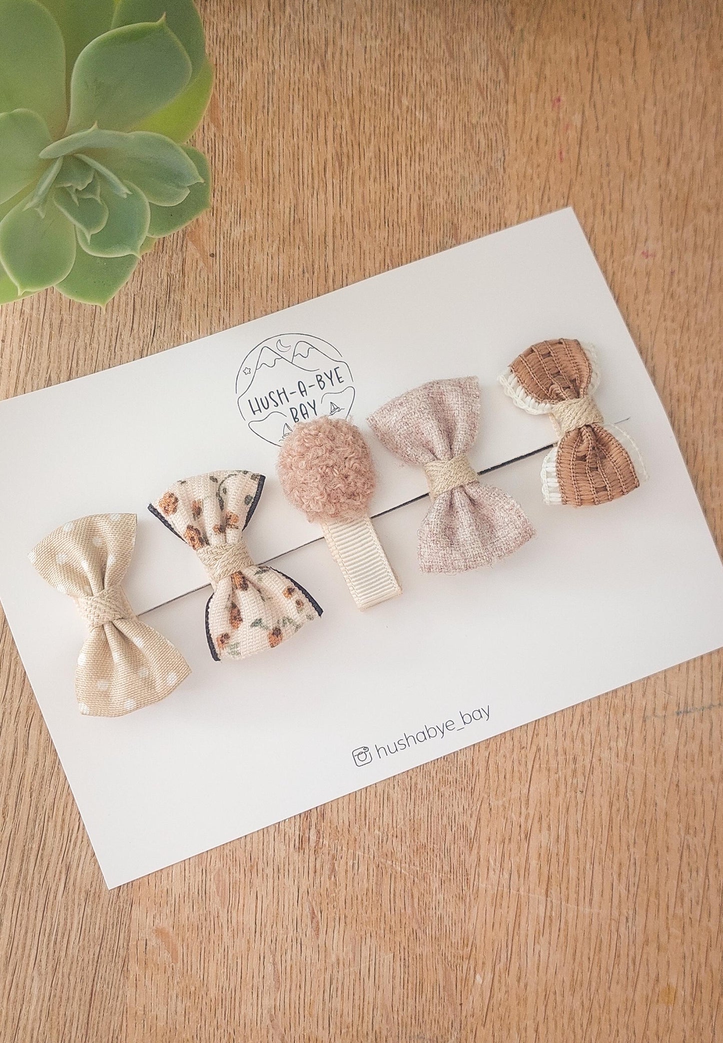 Neutral Baby Bows, Beige Bows, Fully Lined Clips, Baby Fringe Clips, First Hair Clips, Toddler Hair Clips, Gentle Hair Clips, Fully Lined