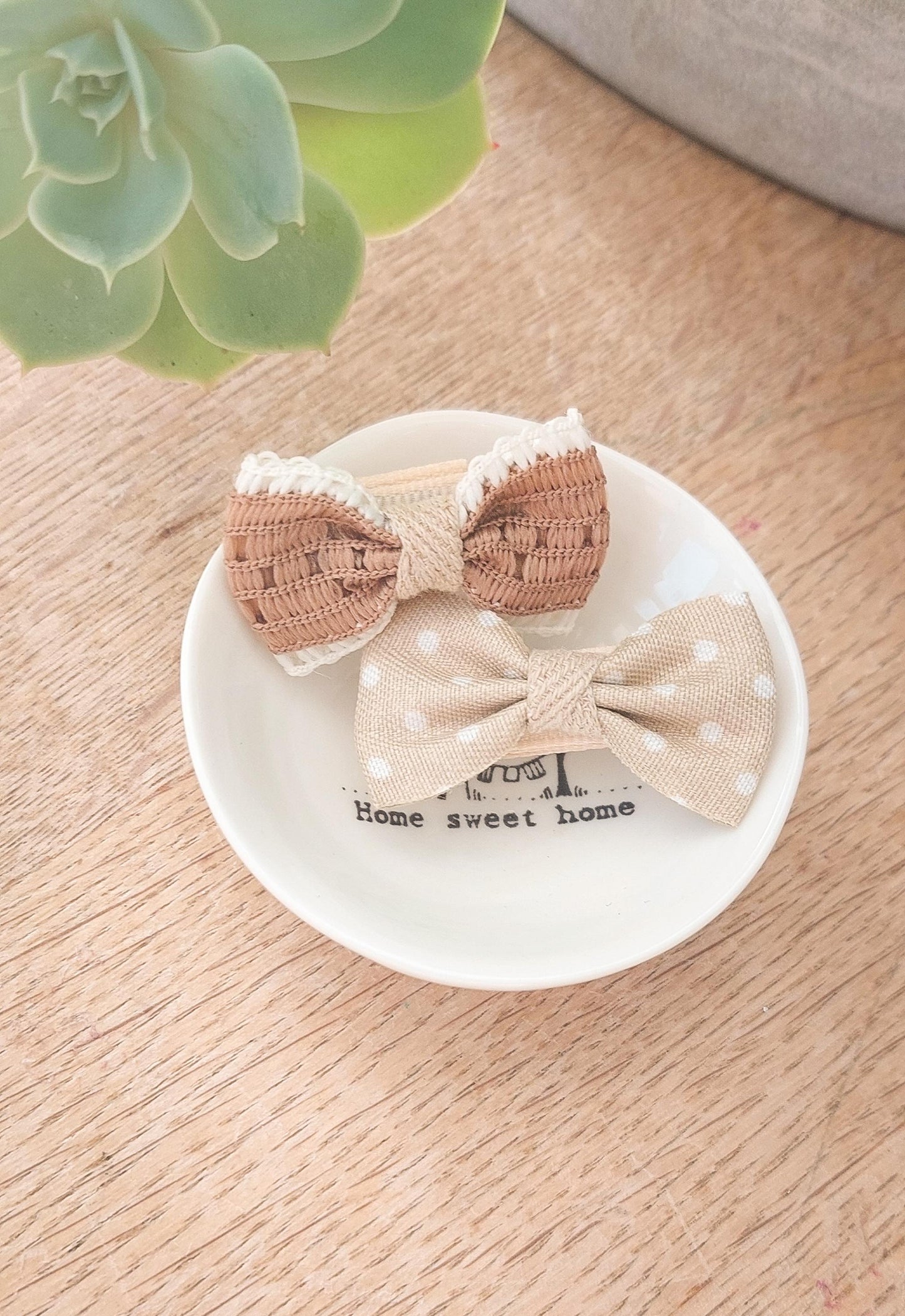 Neutral Baby Bows, Beige Bows, Fully Lined Clips, Baby Fringe Clips, First Hair Clips, Toddler Hair Clips, Gentle Hair Clips, Fully Lined