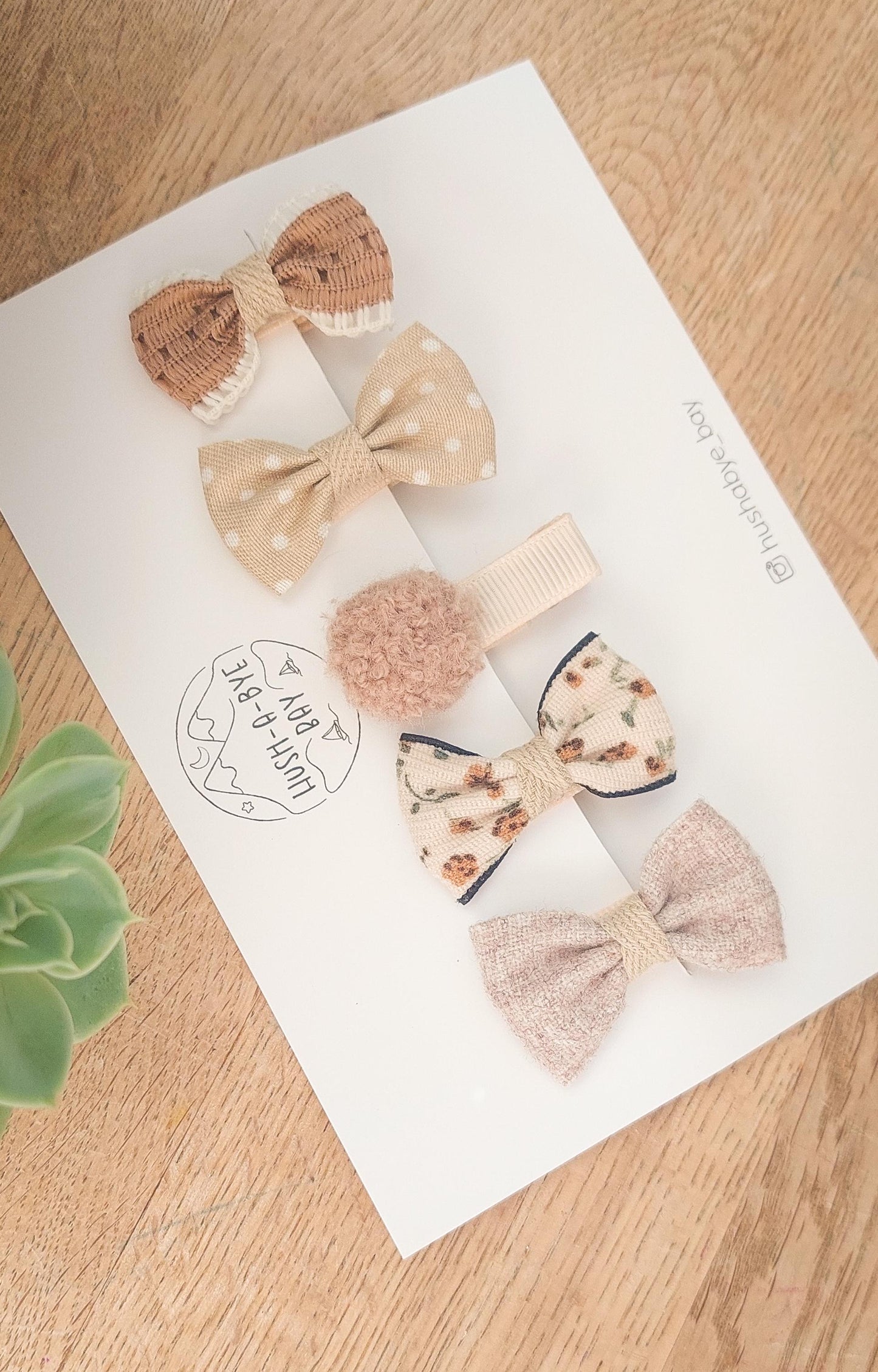 Neutral Baby Bows, Beige Bows, Fully Lined Clips, Baby Fringe Clips, First Hair Clips, Toddler Hair Clips, Gentle Hair Clips, Fully Lined