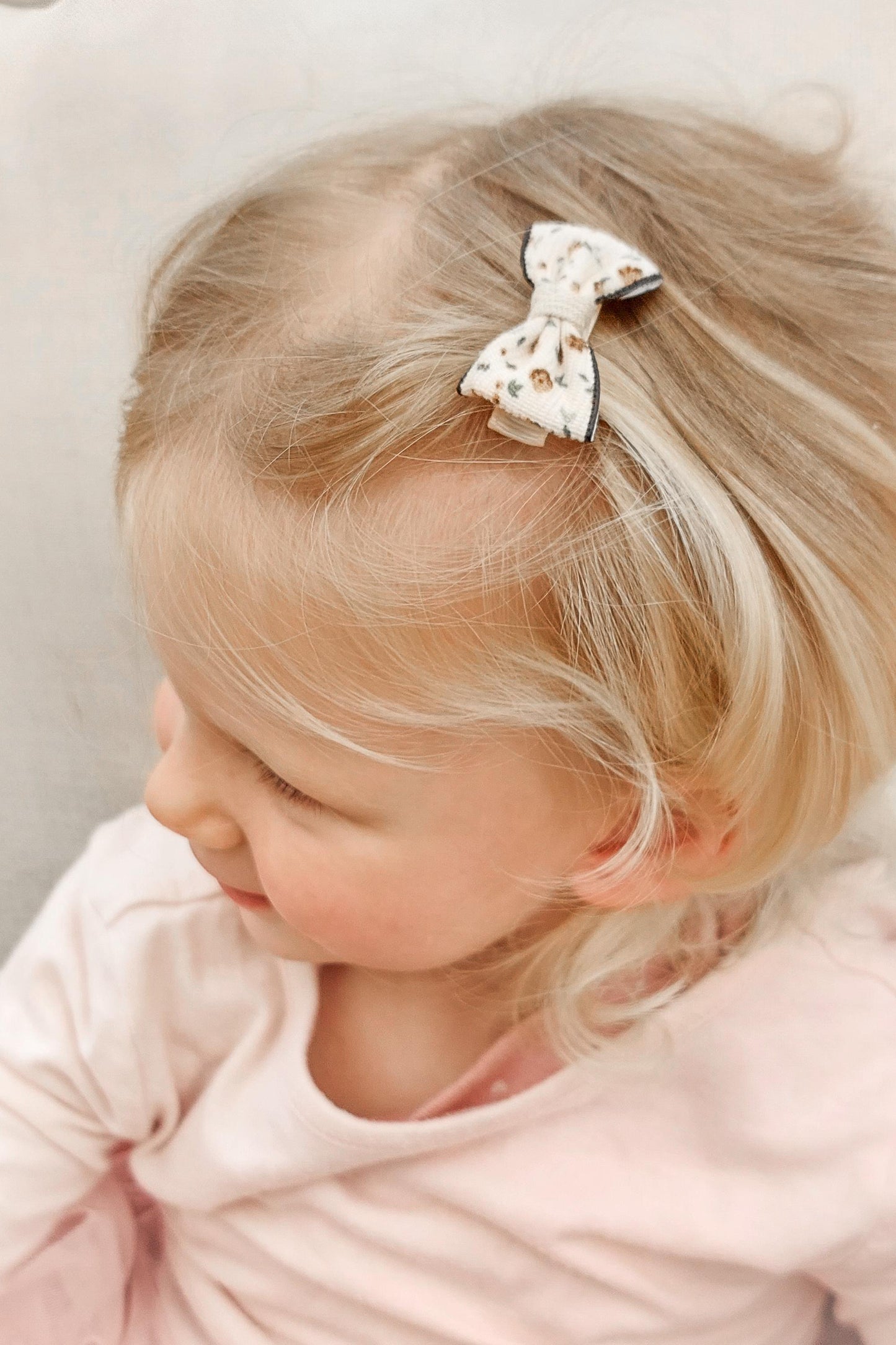Neutral Baby Bows, Beige Bows, Fully Lined Clips, Baby Fringe Clips, First Hair Clips, Toddler Hair Clips, Gentle Hair Clips, Fully Lined