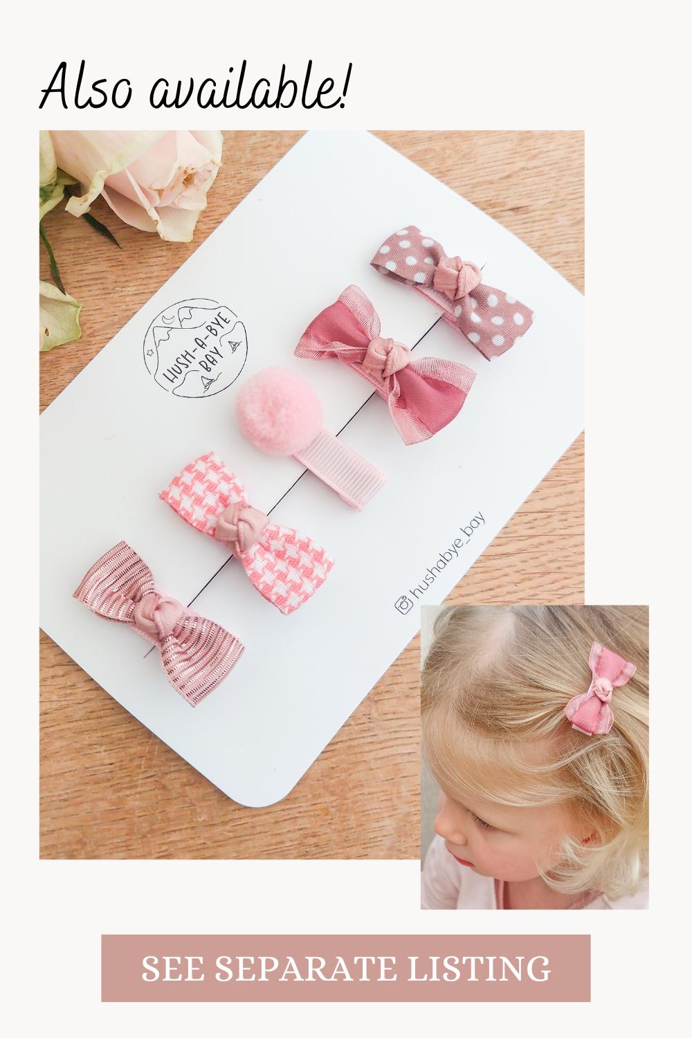 Neutral Baby Bows, Beige Bows, Fully Lined Clips, Baby Fringe Clips, First Hair Clips, Toddler Hair Clips, Gentle Hair Clips, Fully Lined
