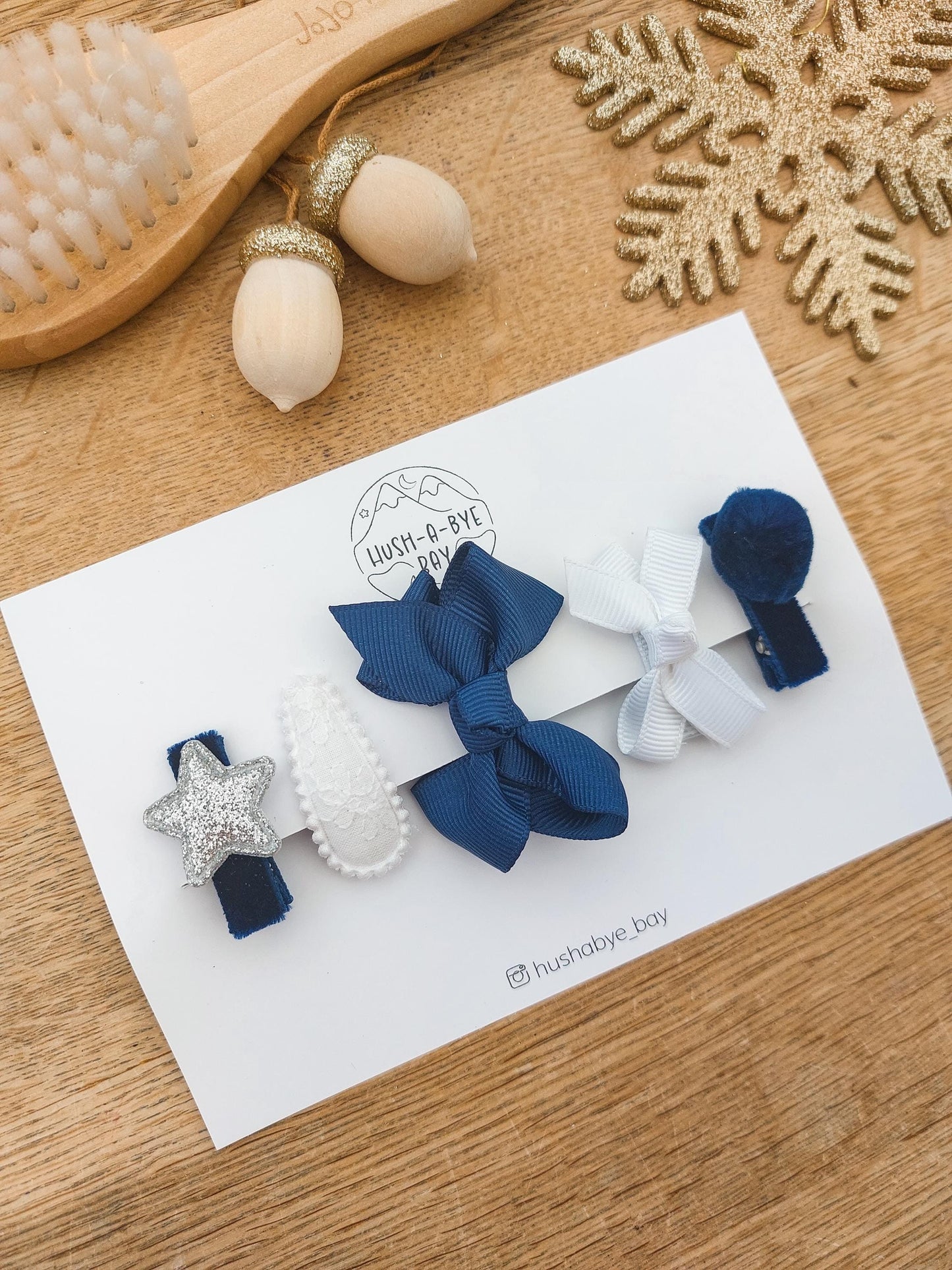 Baby First Hair Clips, Baby Christmas Hair Clips, Fully Lined Clips, Christmas Hair Clips, Festive Hair Clip Set, Toddler Clips