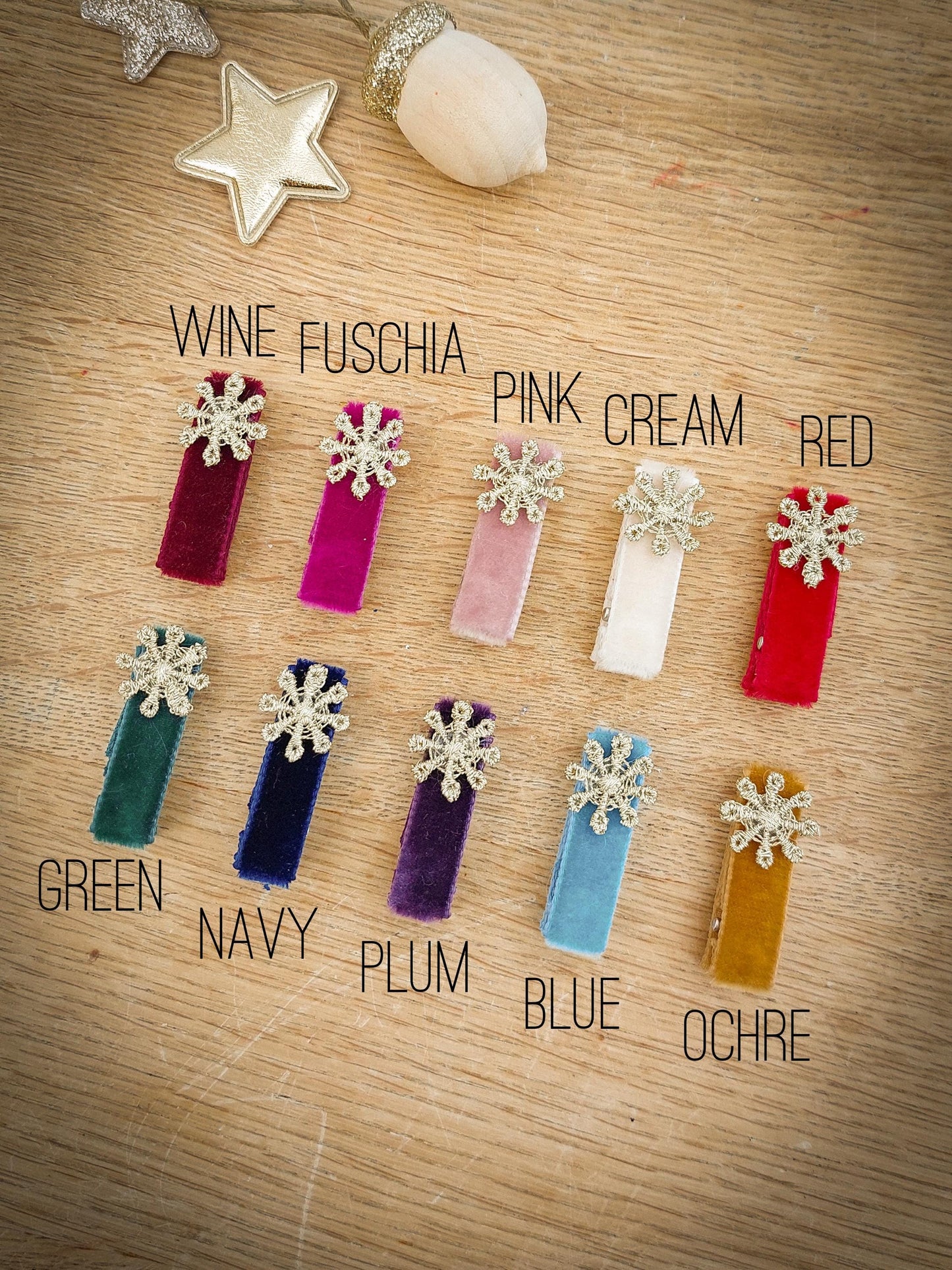 Star Hair Clips, Baby Hair Clips, Christmas Hair Clips, Velvet Hair Clips, Toddler Hair Clips, Baby Fringe Clip, Glitter Clips, Fully Lined