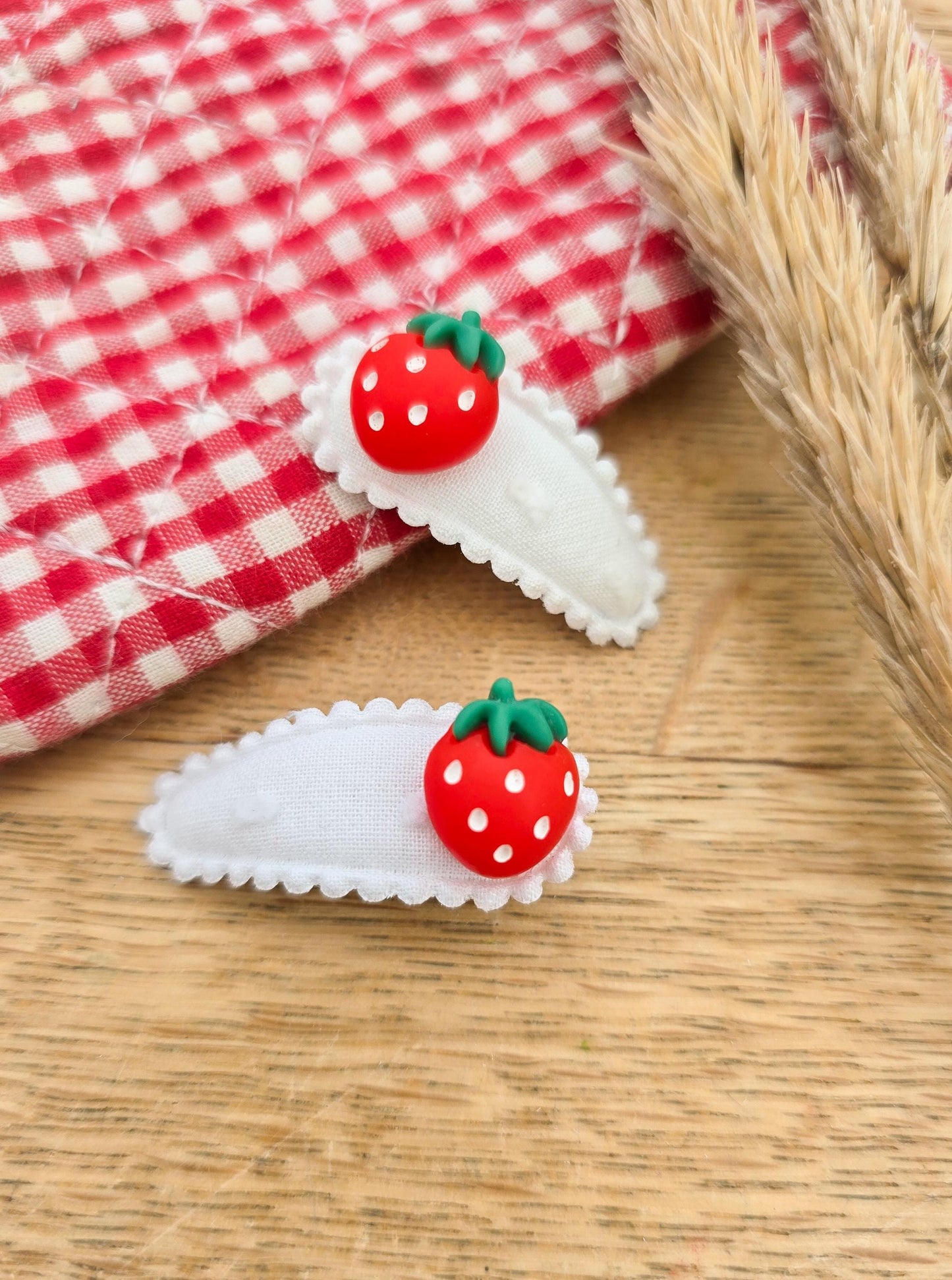 Strawberry Hair Clips, Baby Hair Clips, Red Hair Clips, Baby Snap Clips, Baby Fringe Clips, Red Baby Bow, Tiny Hair Clips, Toddler Clips