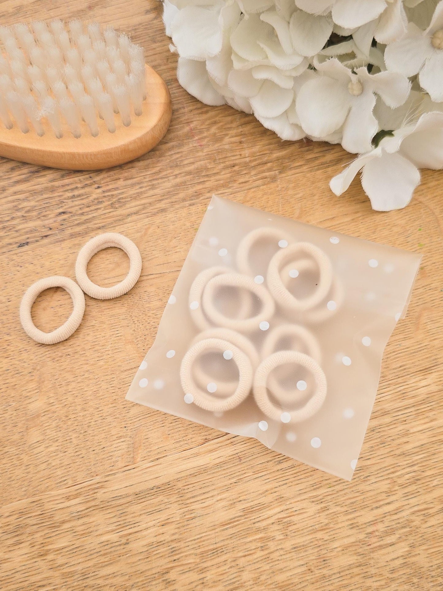 Pack of Baby Hair Ties, Baby Hair Bobbles, Toddler Hair Bands, Baby Hair Bands, Soft Hair Bobbles, Mini Hair Bands, Small Elastics - Qty 10.