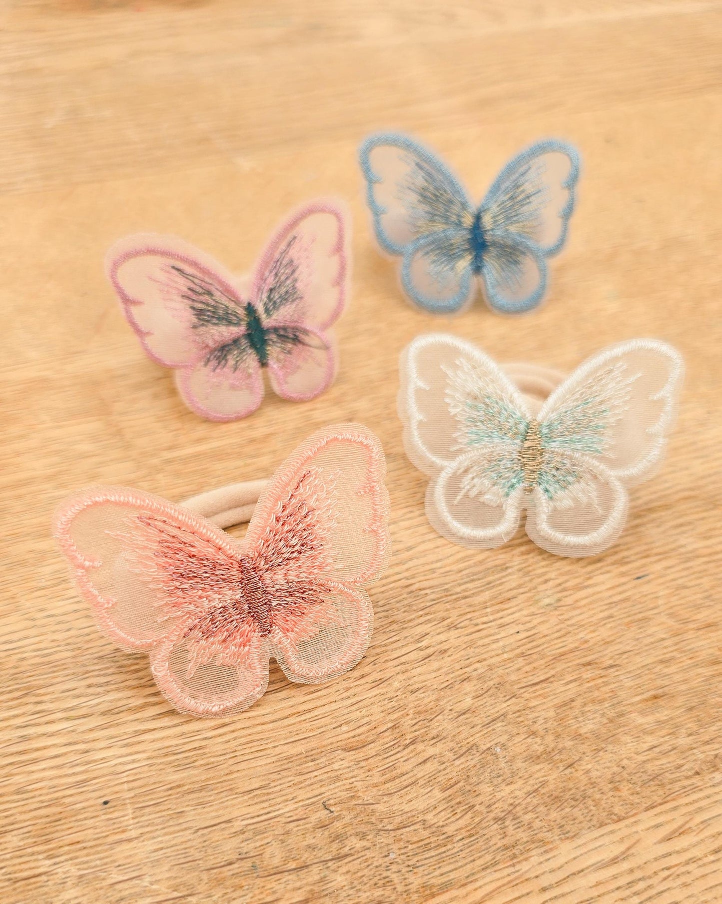 Butterfly Hair Ties, Toddler Hair Bands, Baby Hair Bands, Soft Hair Bobbles, Butterfly Hair Accessories, Butterfly Bobbles, No Snag Bands