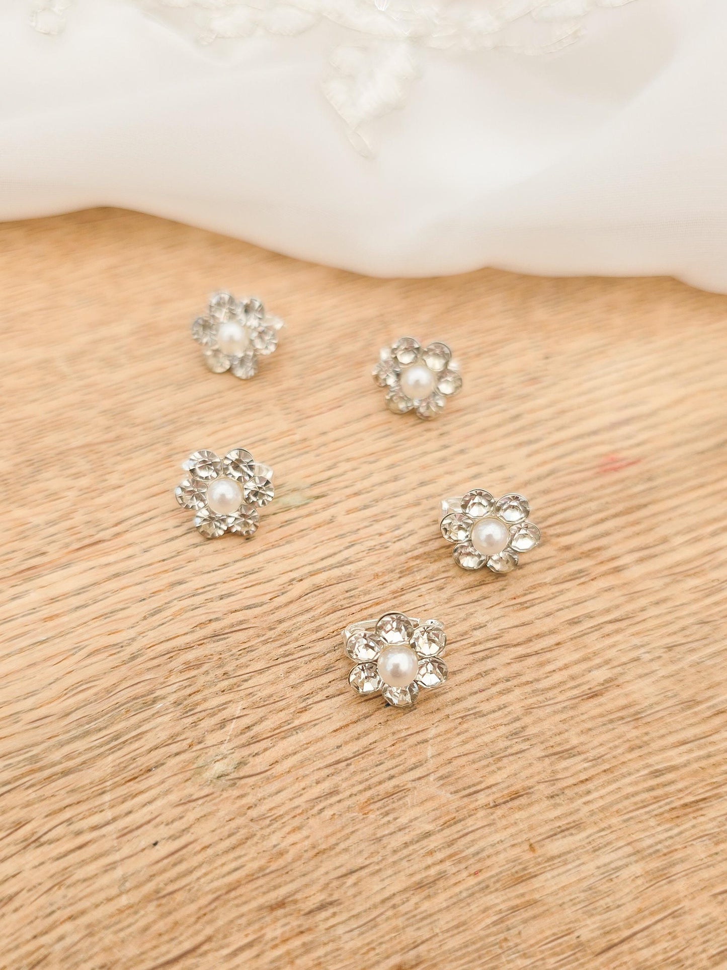 Flower Girl Hair Clips, Christening Hair Clips, Baptism Hair Clips, Flower Girl Hair Accessories, Pearl Hair Clips, Sparkly Hair Clips