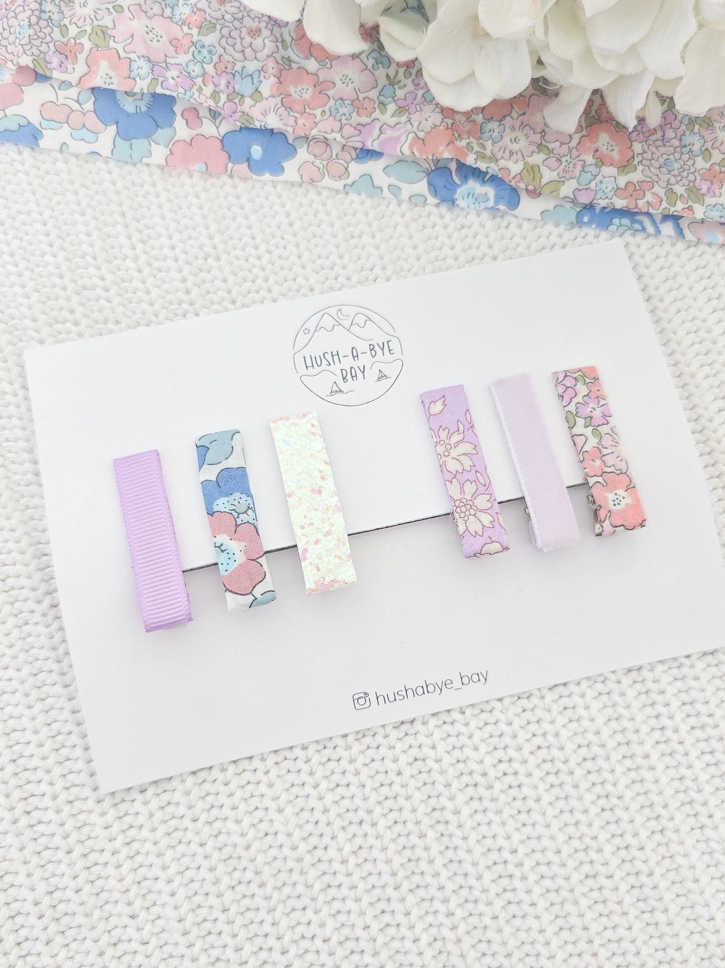 Liberty Hair Clip Set - Mid Pink