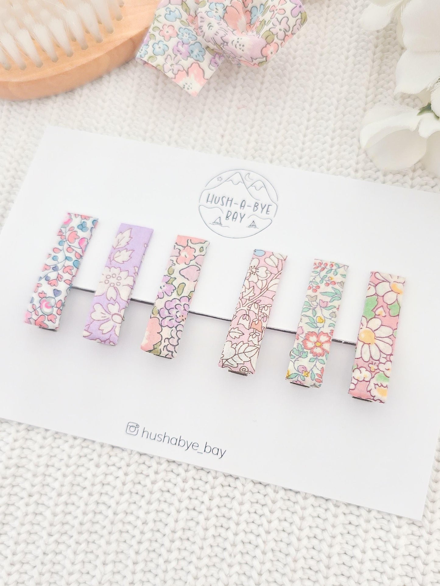 Liberty Pink Hair Clip Set
