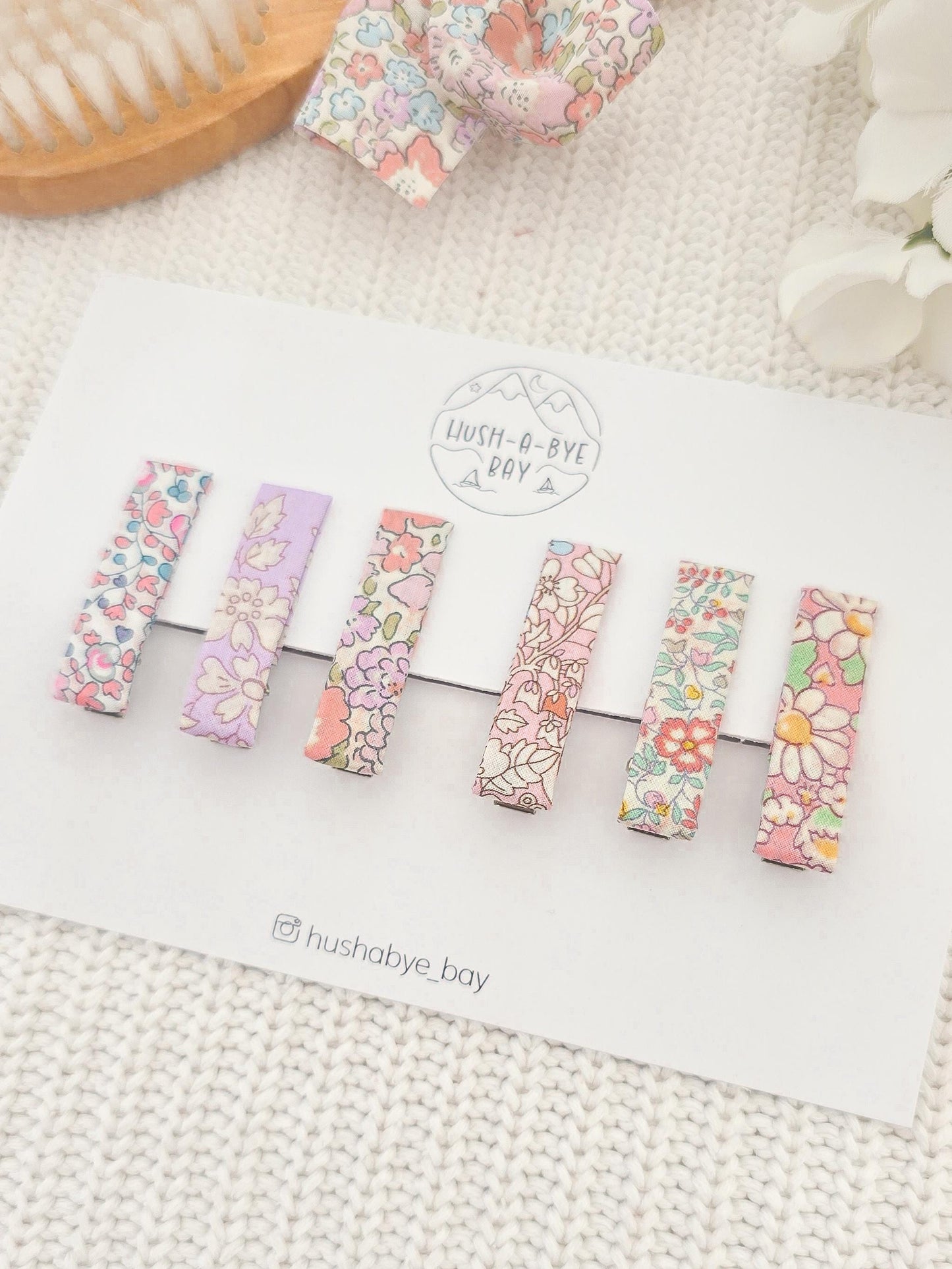 Liberty Pink Hair Clip Set