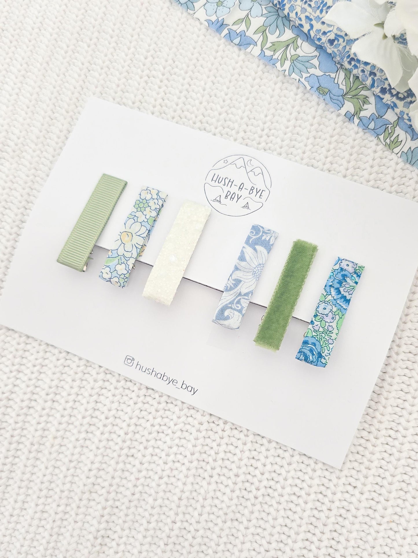 Liberty Hair Clip Set - Teal