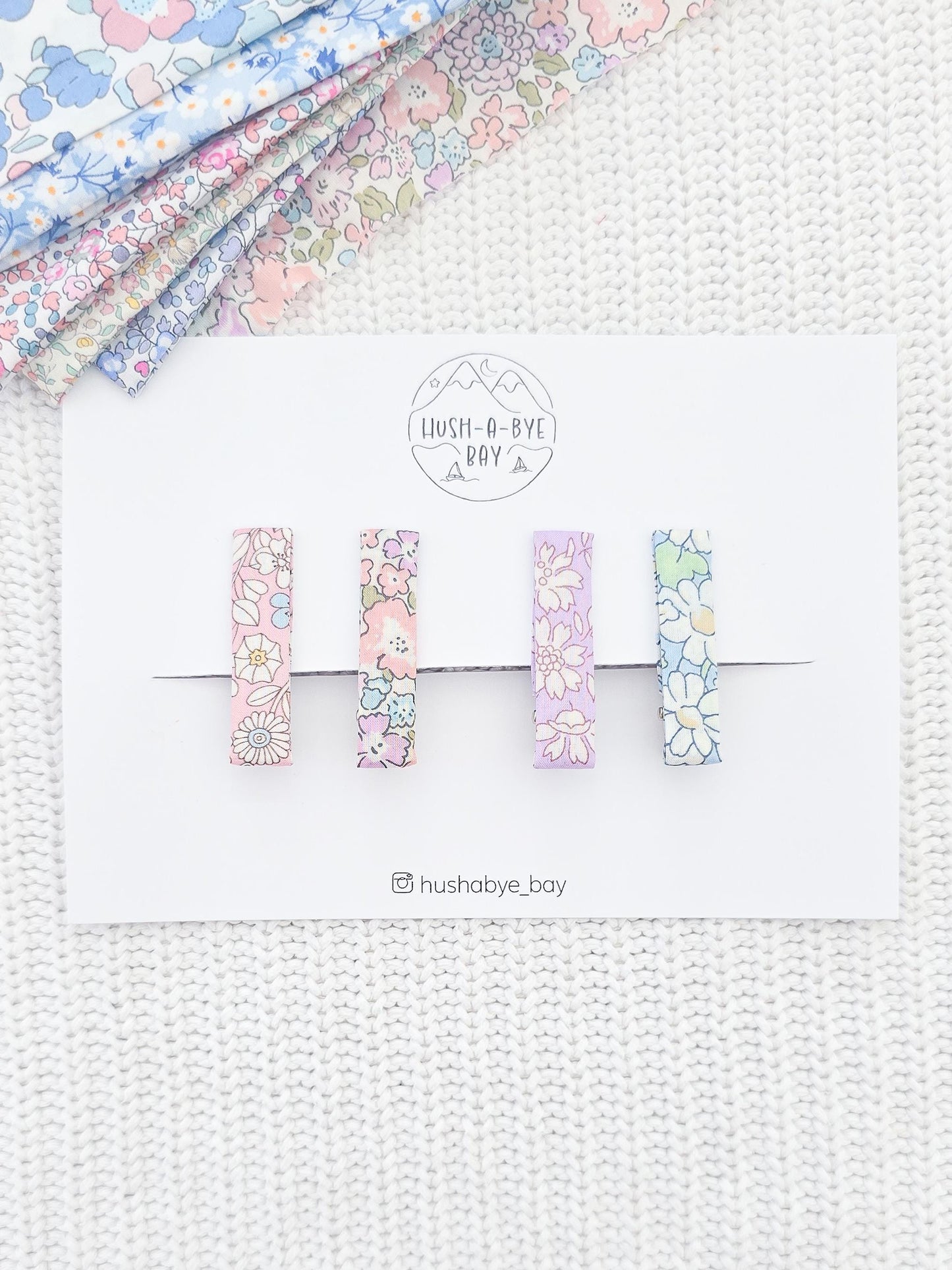 Liberty London Fabric Hair Clips, Baby Hair Clips, Fringe Clips, Liberty London Fabric, Floral Hair Clips, Hair Clip Set, Toddler Hair Clips