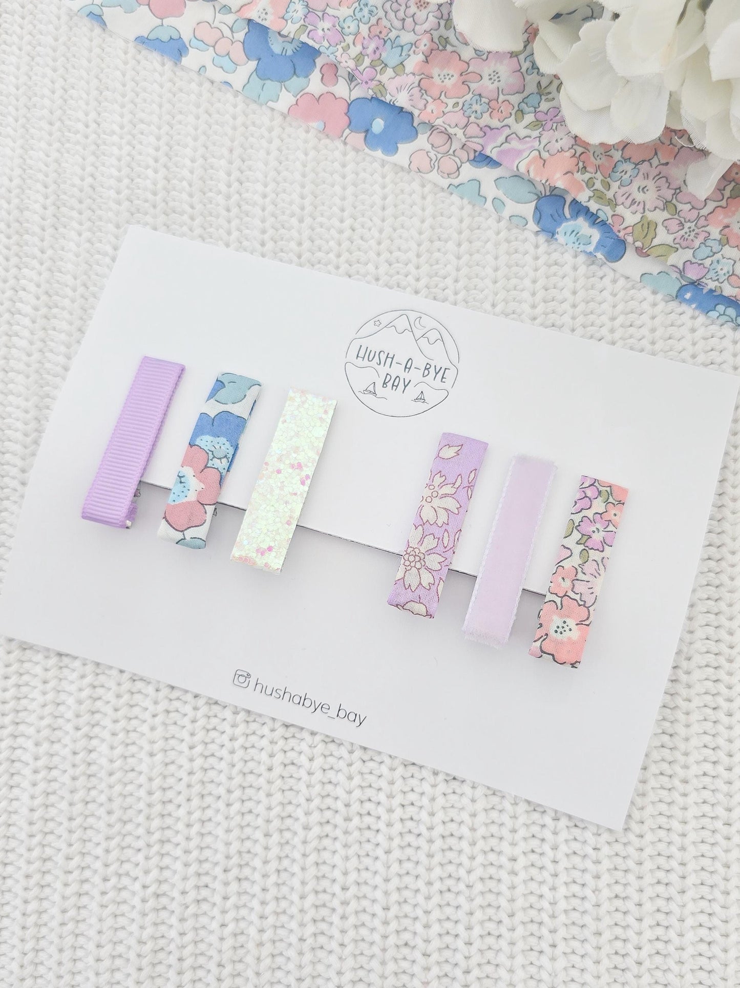 Liberty Hair Clip Set - Mid Pink