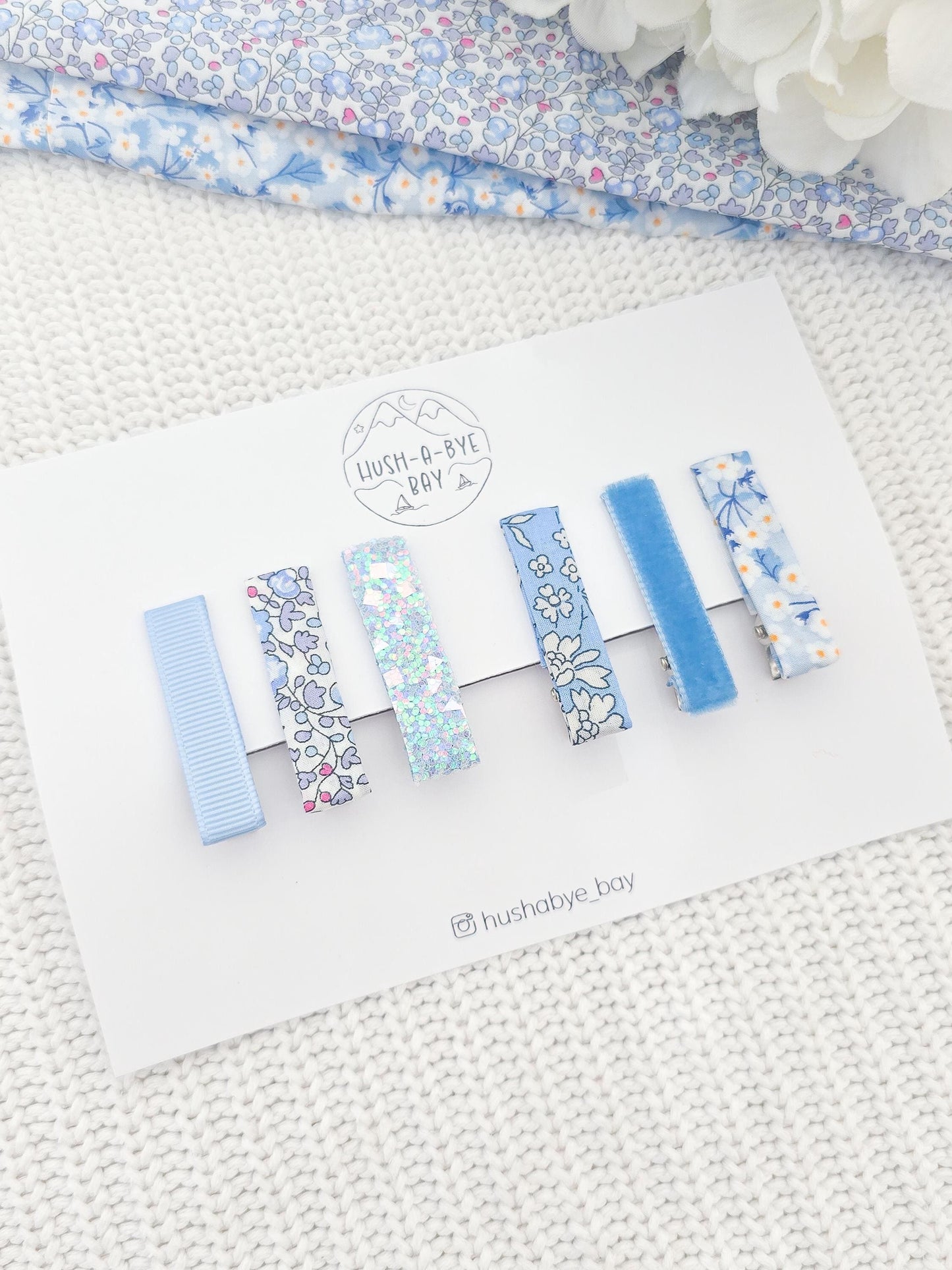 Liberty Hair Clip Set - Blue