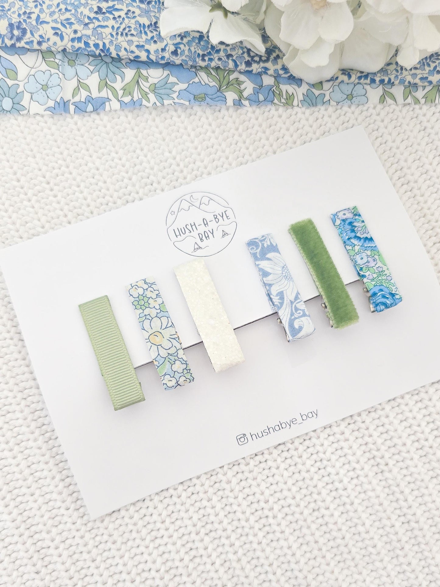 Liberty Hair Clip Set - Teal