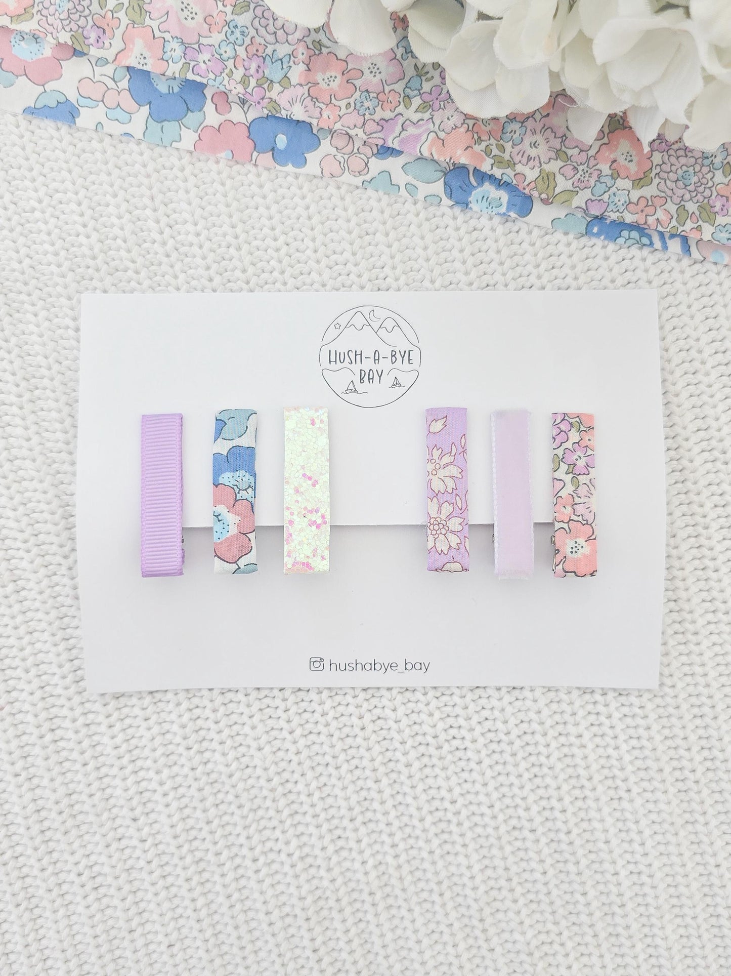 Liberty Hair Clip Set - Mid Pink