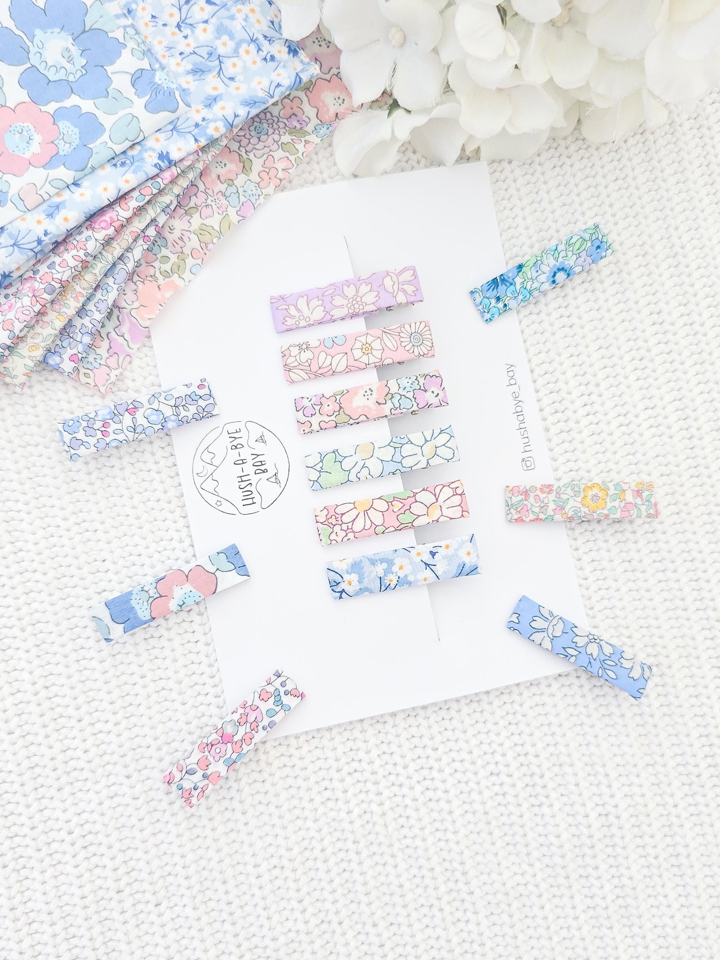 Liberty London Fabric Hair Clips, Baby Hair Clips, Fringe Clips, Liberty London Fabric, Floral Hair Clips, Hair Clip Set, Toddler Hair Clips