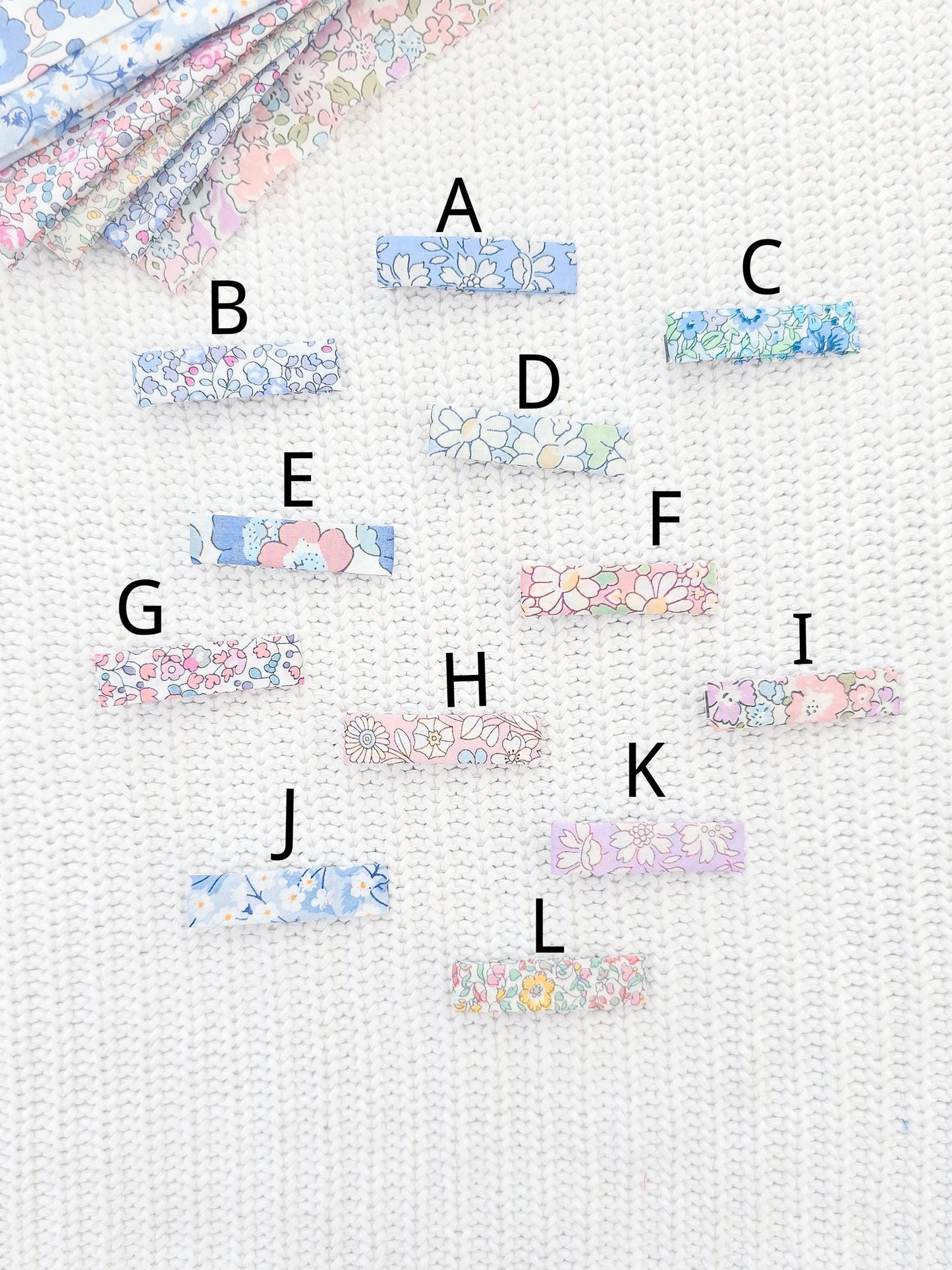 Liberty London Fabric Hair Clips, Baby Hair Clips, Fringe Clips, Liberty London Fabric, Floral Hair Clips, Hair Clip Set, Toddler Hair Clips