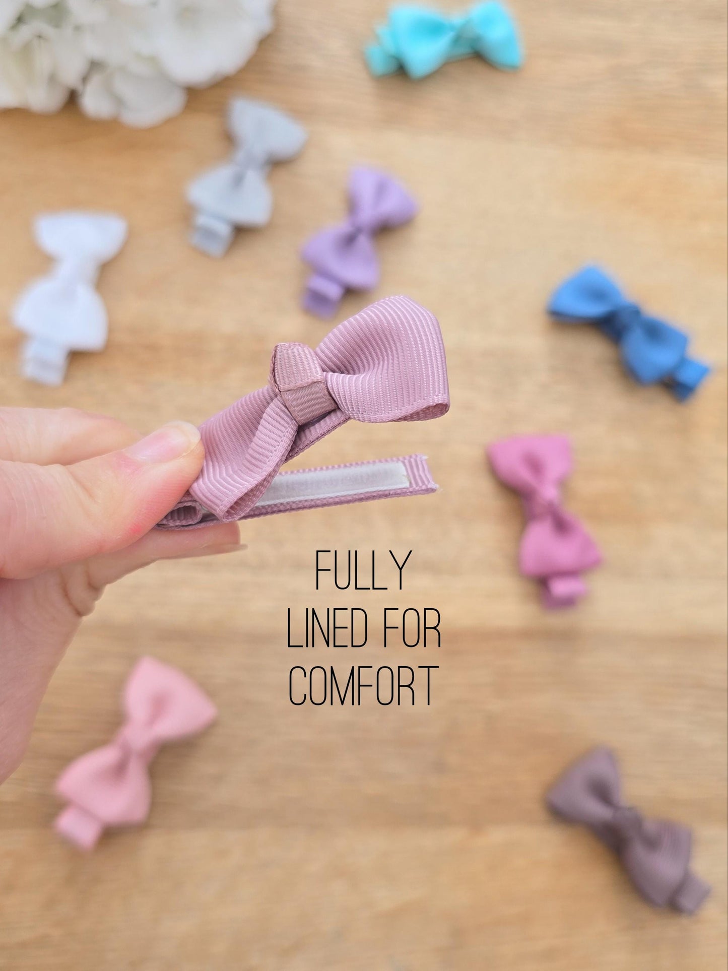 Fully Lined Baby Bows