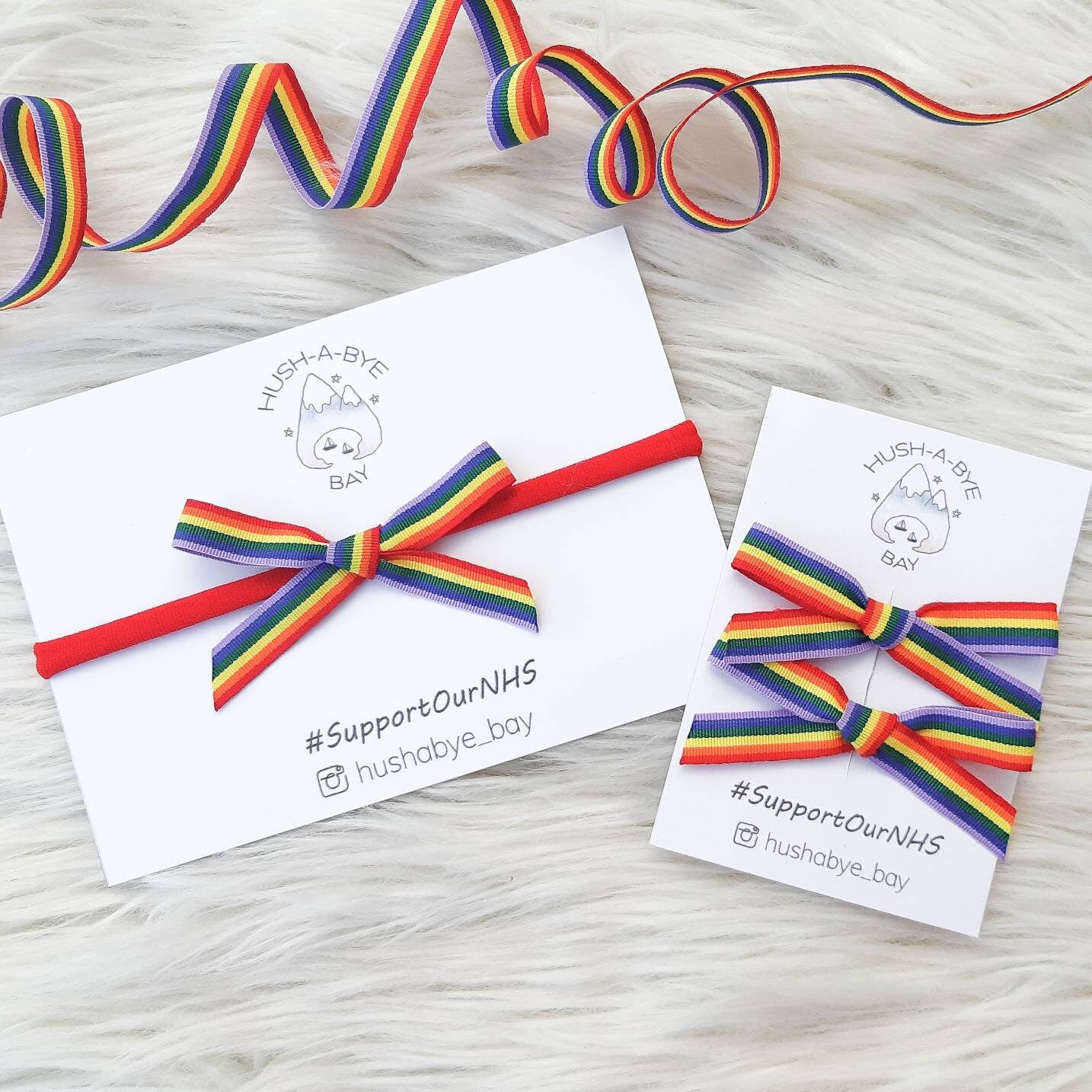 Rainbow Hair Bow for baby, toddler and child. LGBTQ, Gay Pride. Available on either a headband, pigtail alligator clips or single bow clip