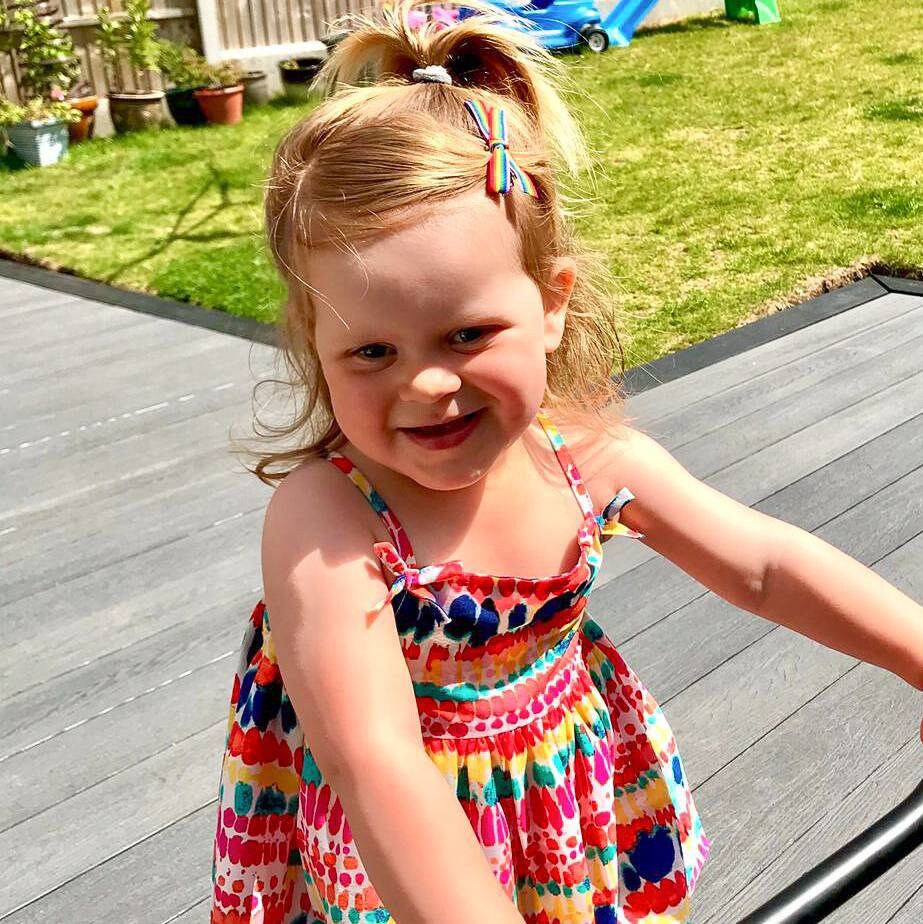 Rainbow Hair Bow for baby, toddler and child. LGBTQ, Gay Pride. Available on either a headband, pigtail alligator clips or single bow clip
