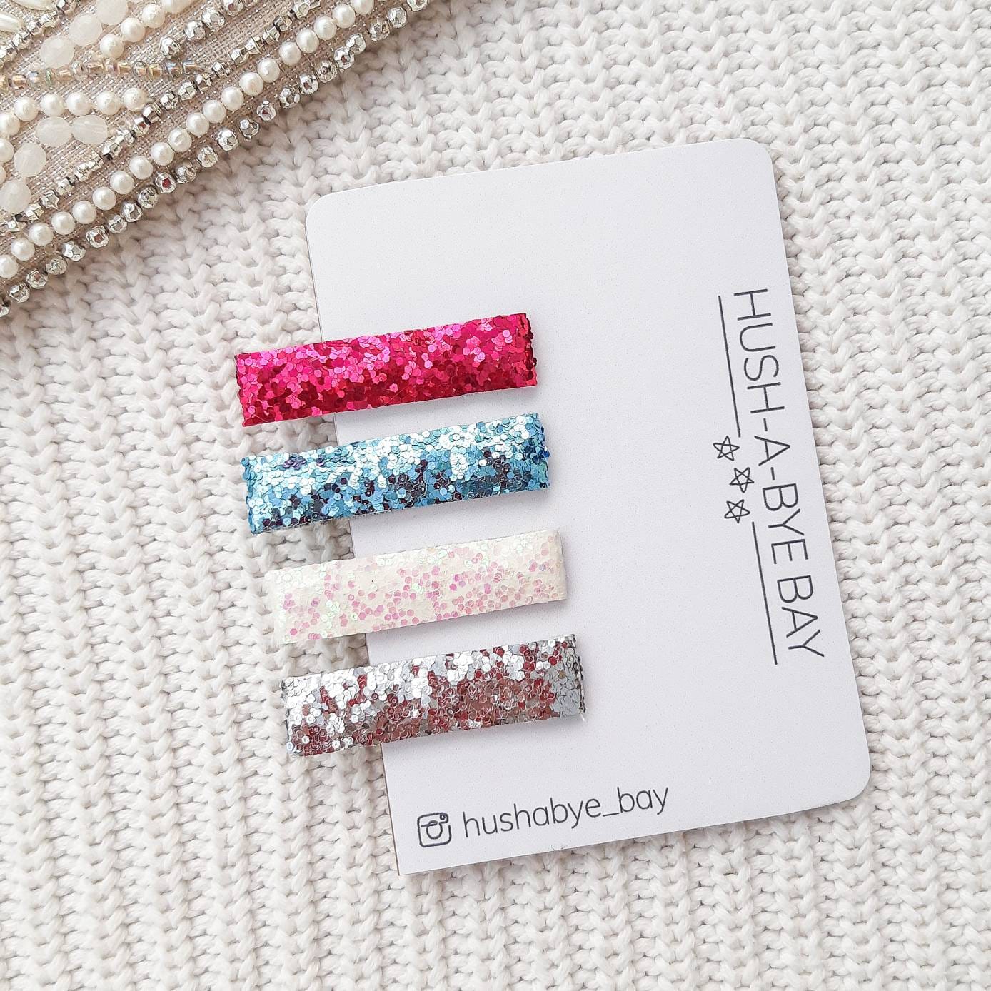 Glitter Hair Clips, Fringe Clips, Toddler Hair Clips, Baby Hair Clips, Sparkly Hair Clips, Hair Clip Set, Party Hair Clips, Christmas Gift